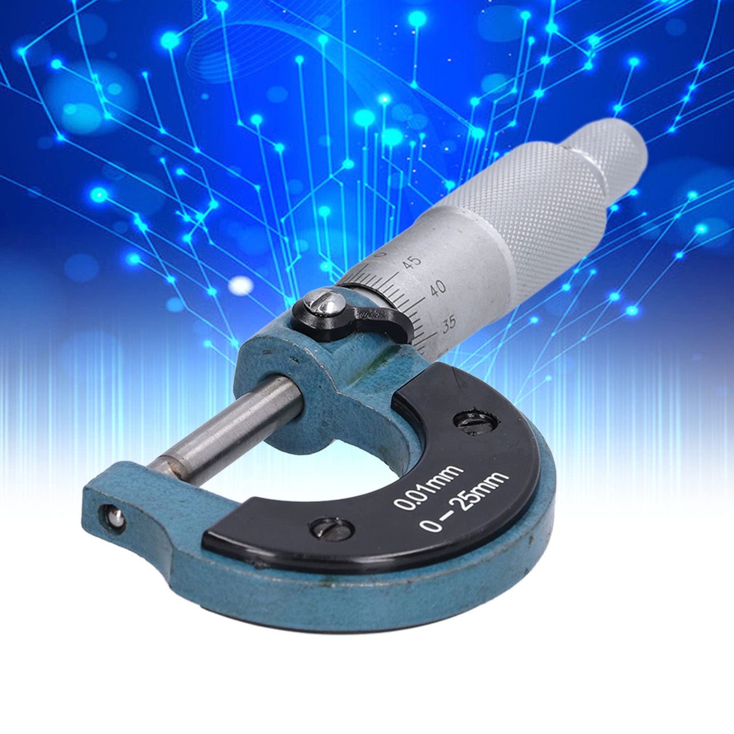 Micrómetro Herramienta de Medición de Espesor Acero Inoxidable Portátil Precisión 0,01 mm para Equipos de Maquinaria