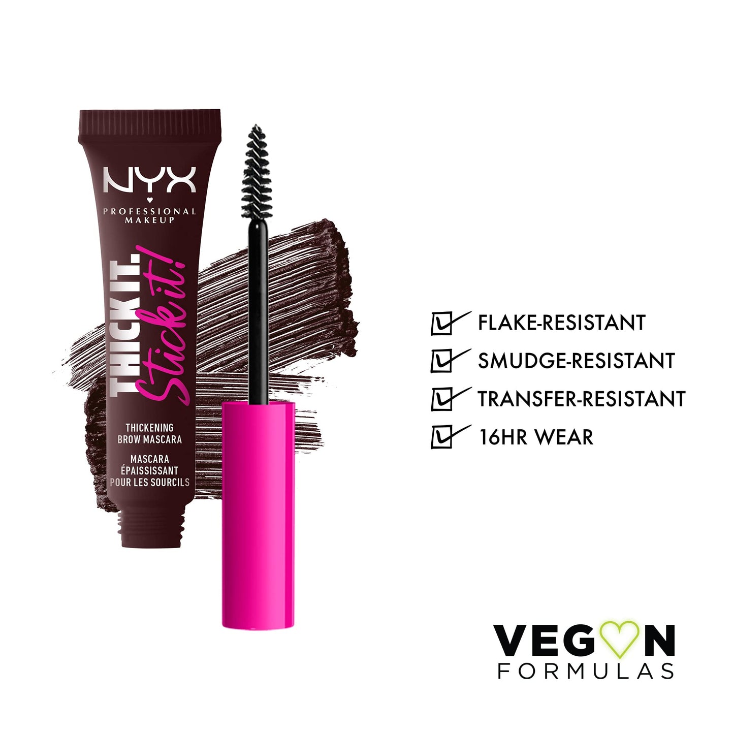 NYX PROFESSIONAL MAKEUP THICK IT STICK IT Espresso + The Brow Glue Instant Brow Styler