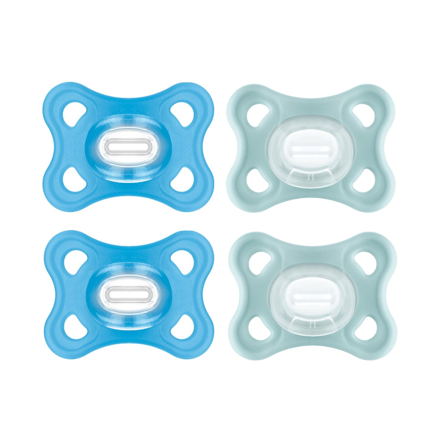 MAM Comfort - Chupetes de silicona para bebés pequeños, ligeros de una sola pieza, para recién nacidos de 3 a 12 meses, sin BPA, fácil de limpiar, mejor para bebés lactantes, 4 unidades