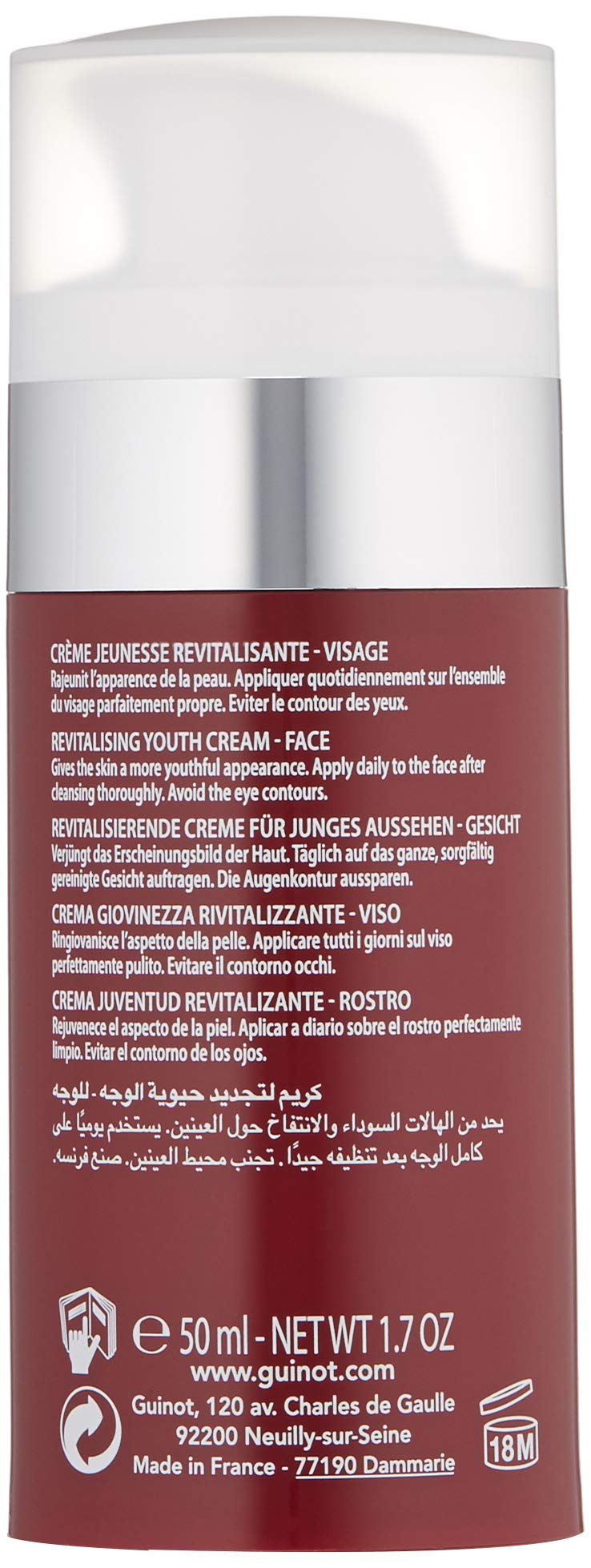 Tratamiento Facial Guinot Longue Vie Homme 1.7 Oz para Hombre