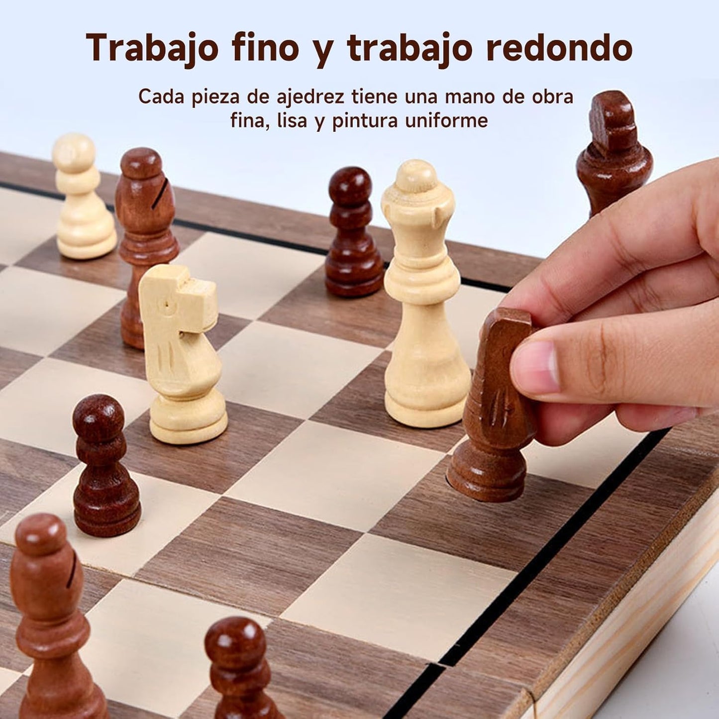 Ajedrez Magnético Profesional 39x39cm con Tablero Plegable y Bolsa de Almacenamiento para Adultos y Niños
