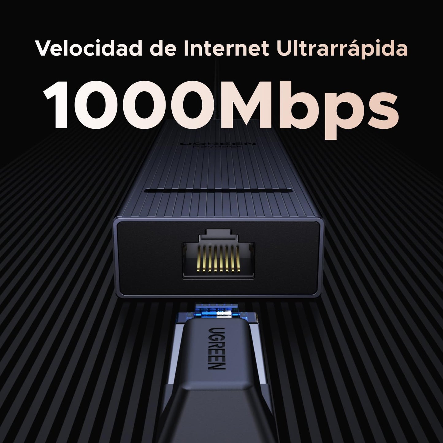Adaptador USB C Hub UGREEN Revodok Plata con HDMI 4K y Carga 100W