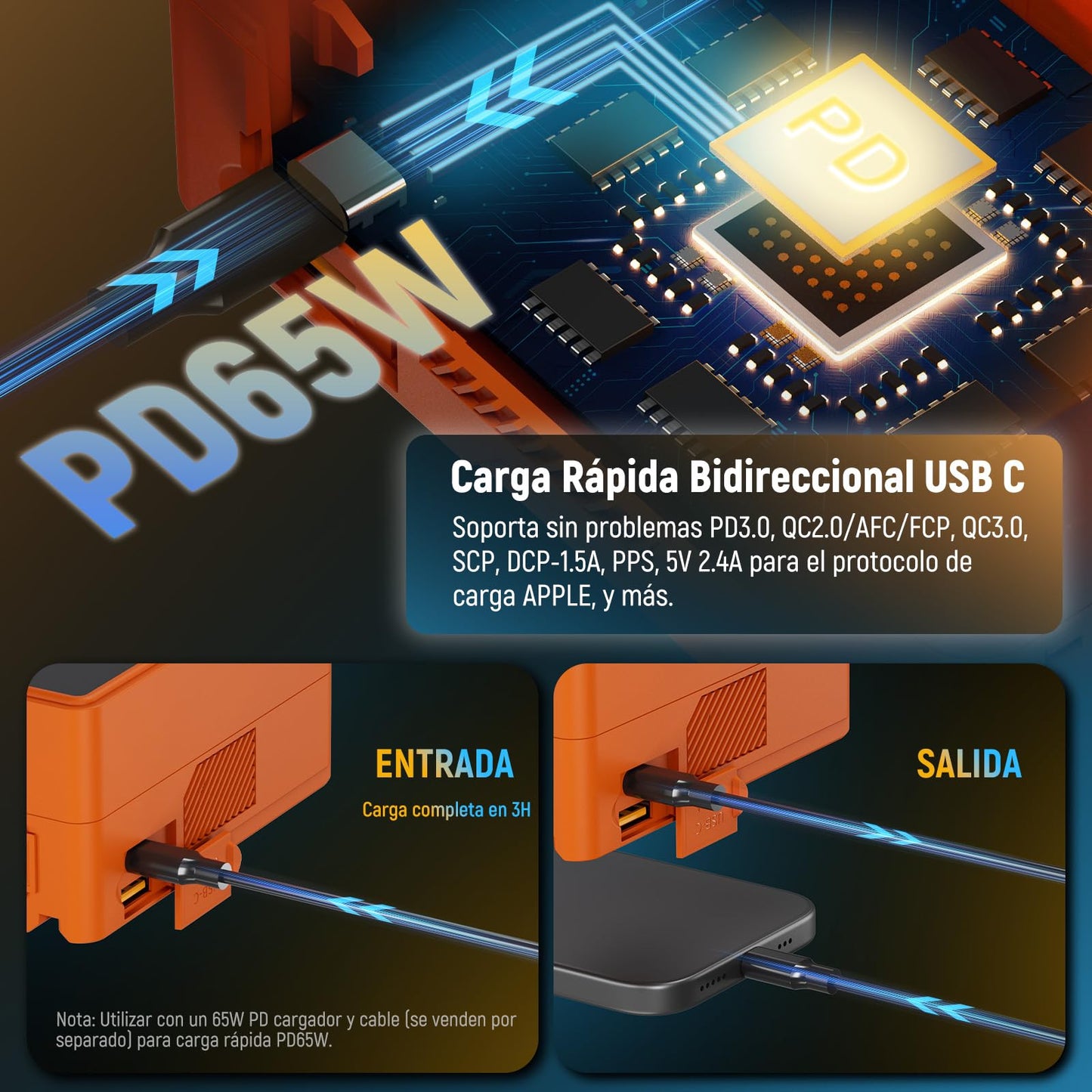 Batería Mini V Mount NEEWER Naranja 6800mAh 99Wh 14.5V para Videocámara Compatible con SmallRig BMPCC 4k 6k