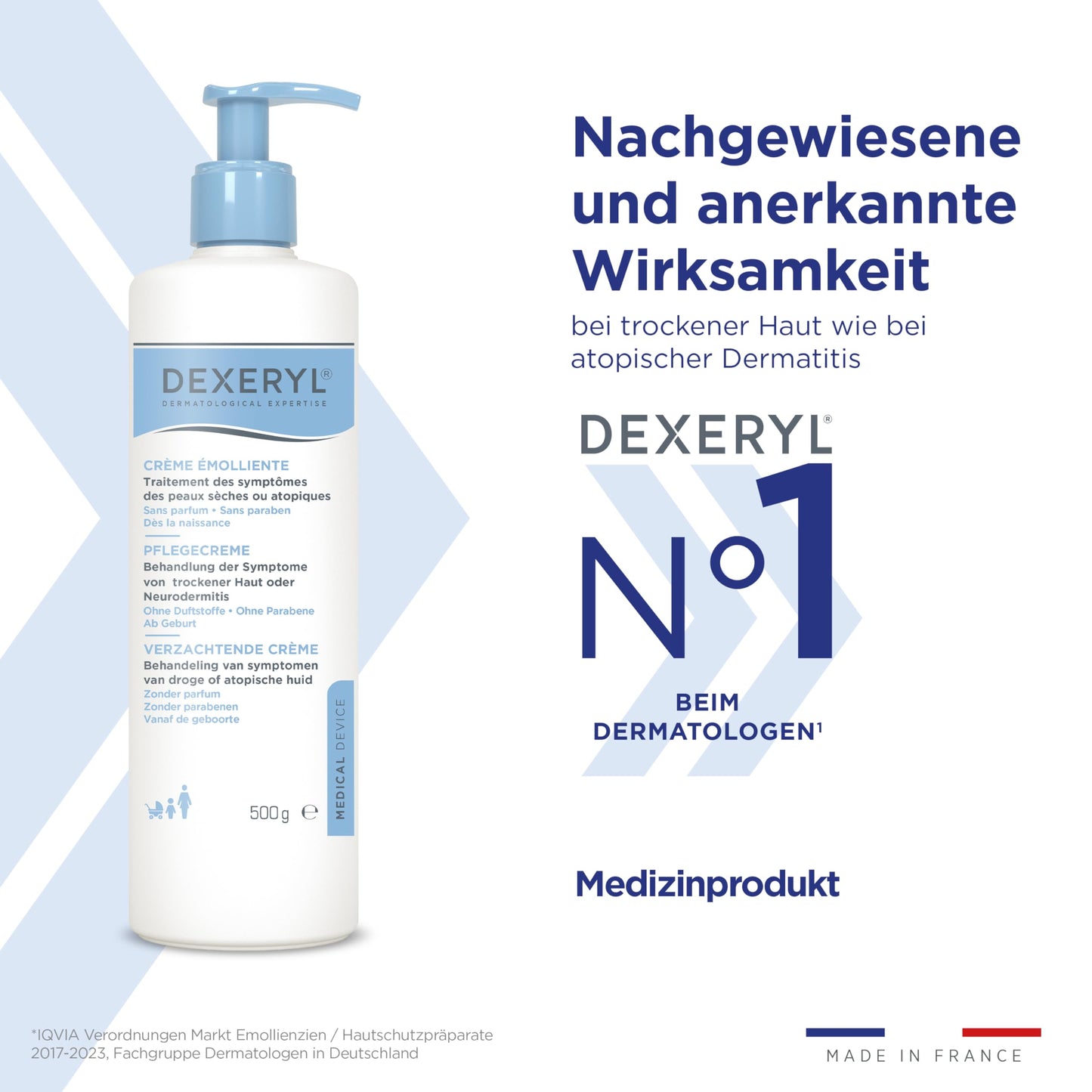 Dexeryl Crema Emoliente seco 500g Piel