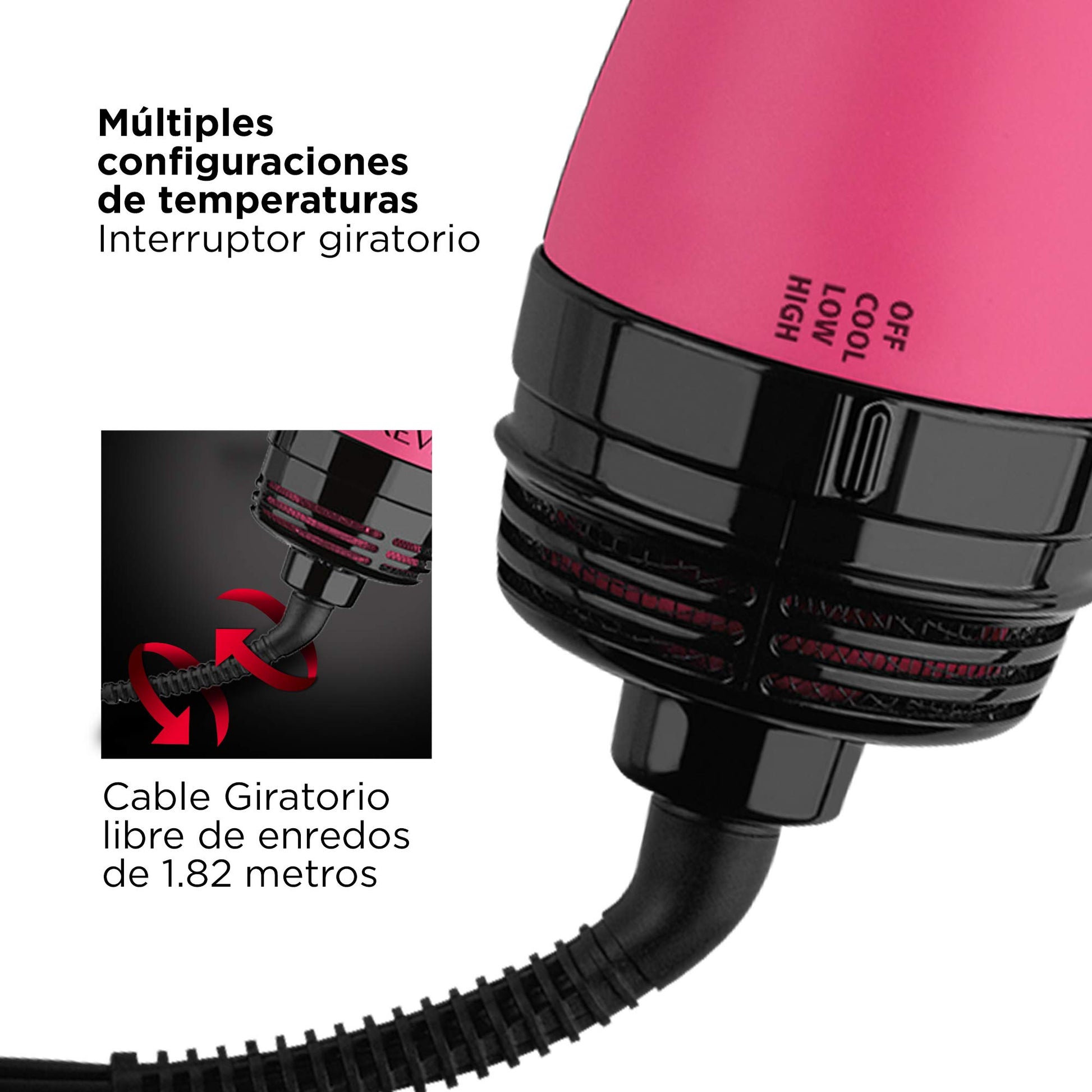 Revlon One-Step Volumizer, Rosa