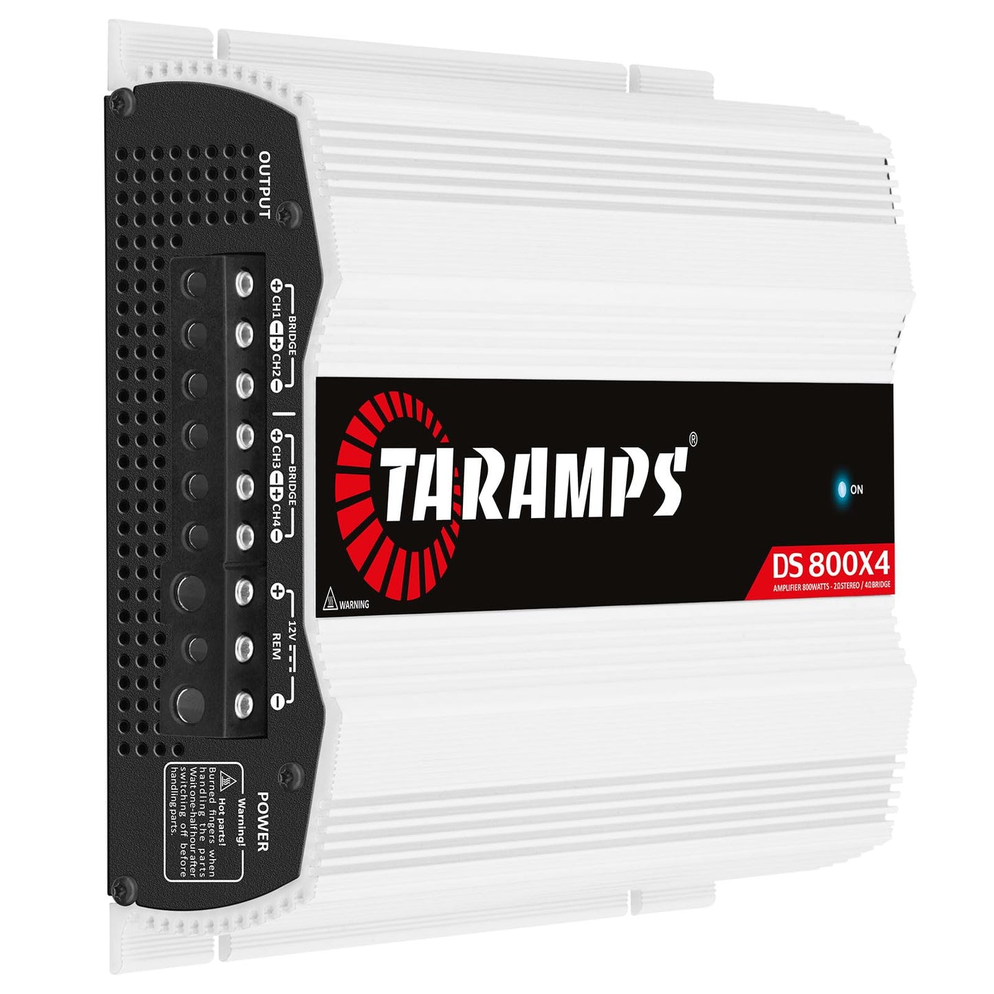 Amplificador Multicanal Taramp‘s Aluminio Rango Completo 800 Vatios RMS para Coche