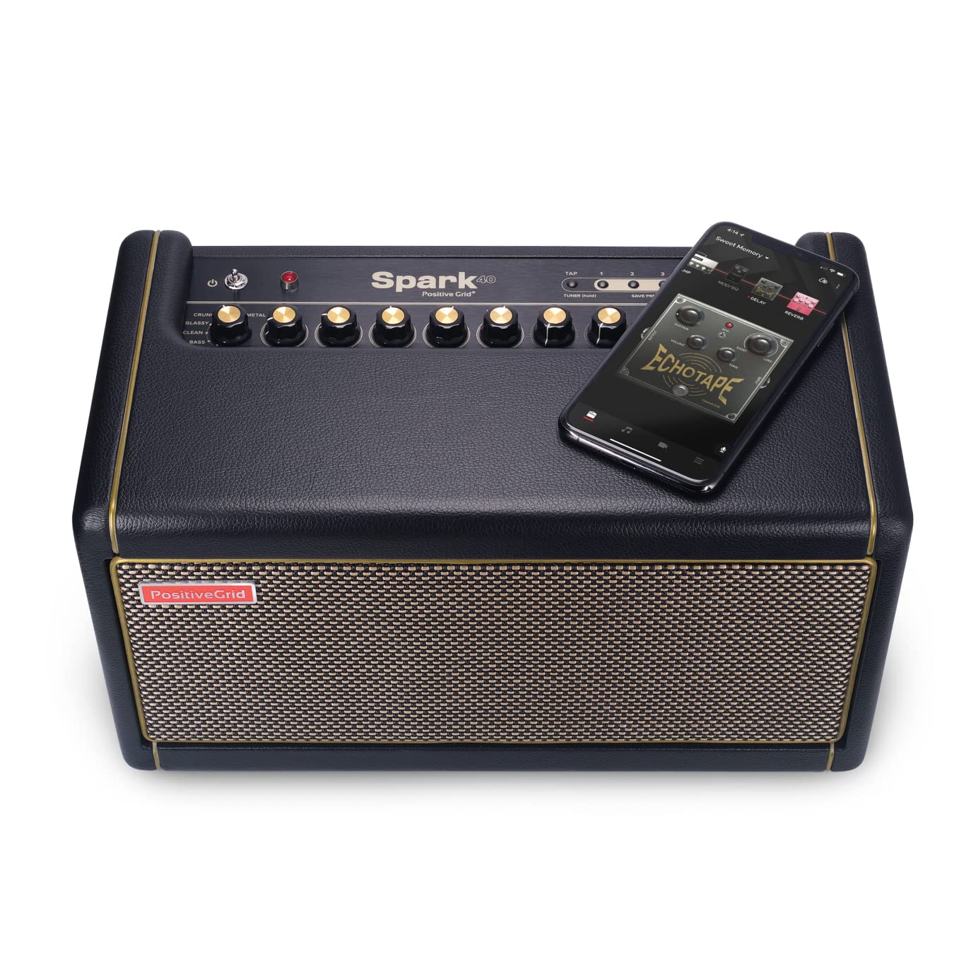 Positive Grid Amplificador de Guitarra, Eléctrica, Bajo y Guitarra Acústica, Amplificador Combo de 40 Watts, App Móvil.