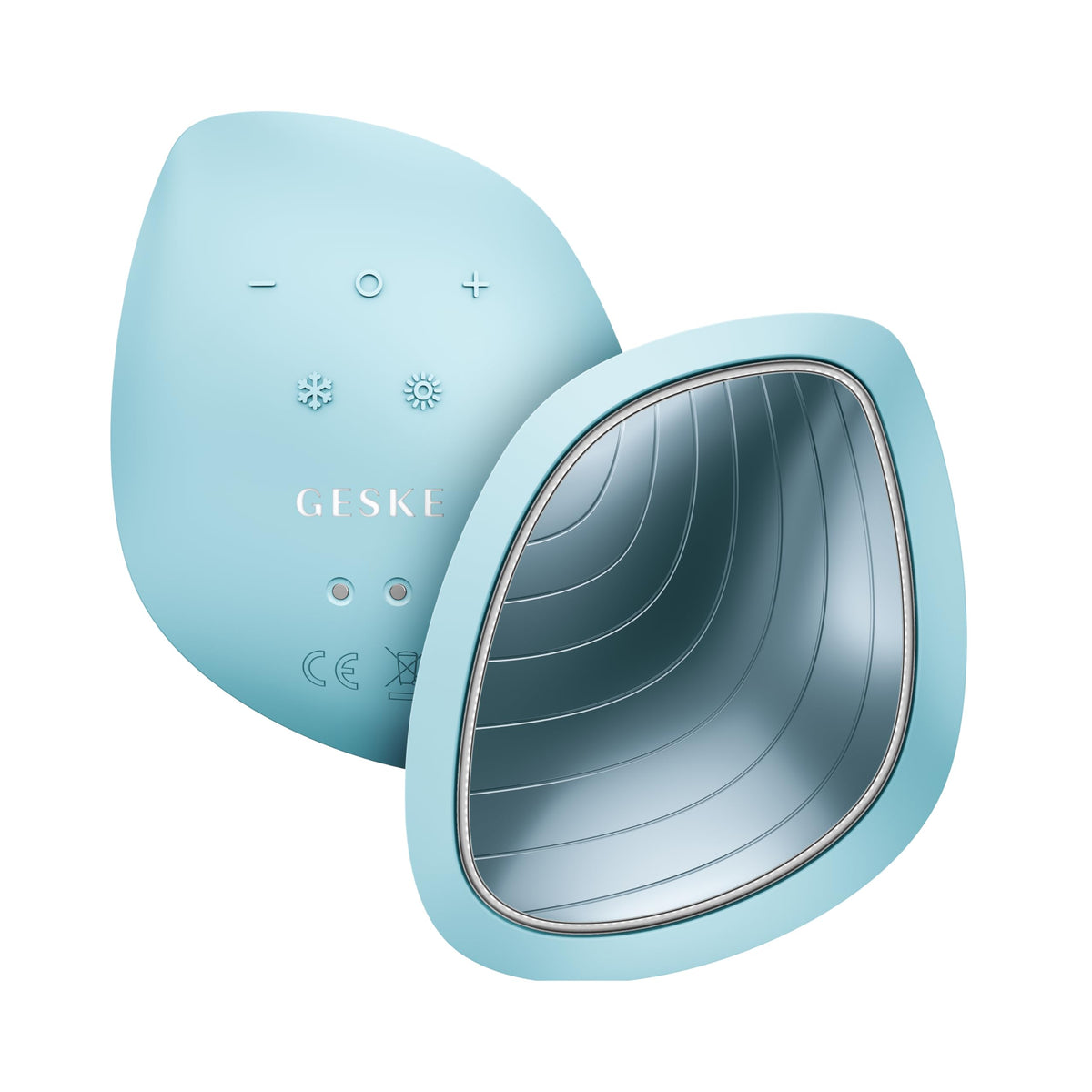 GESKE | SmartAppGuided™ Sonic Warm & Cool Mask | 9 en 1 | Máscara facial LED de belleza | Espectro LED completo y terapia de luz roja | Calor/frío | Mayor absorción de productosl | masajeador facial