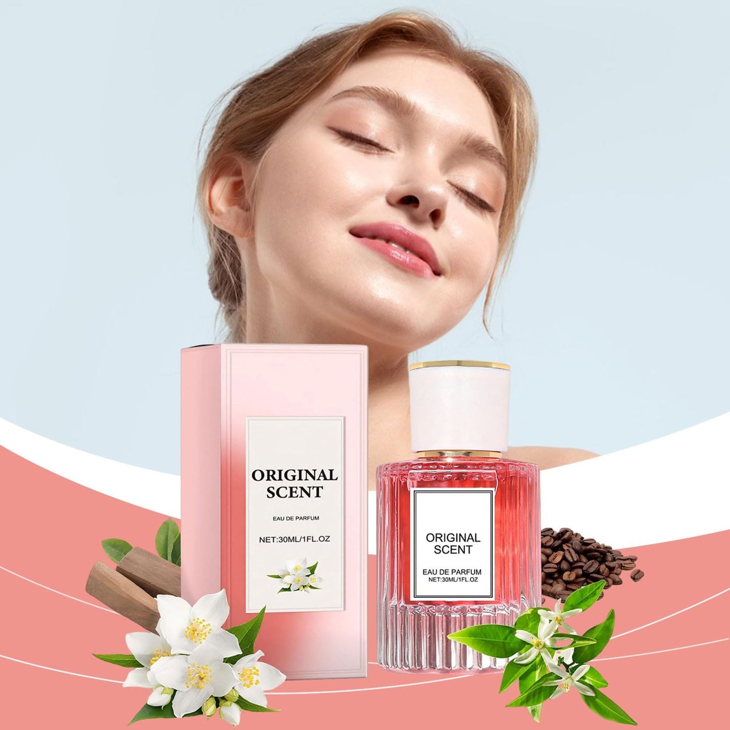Generic Perfume de peonía mujeres Aceite de sésamo fresco Perfume mujer acción prolongada 30ML regalo San Valentín regalo