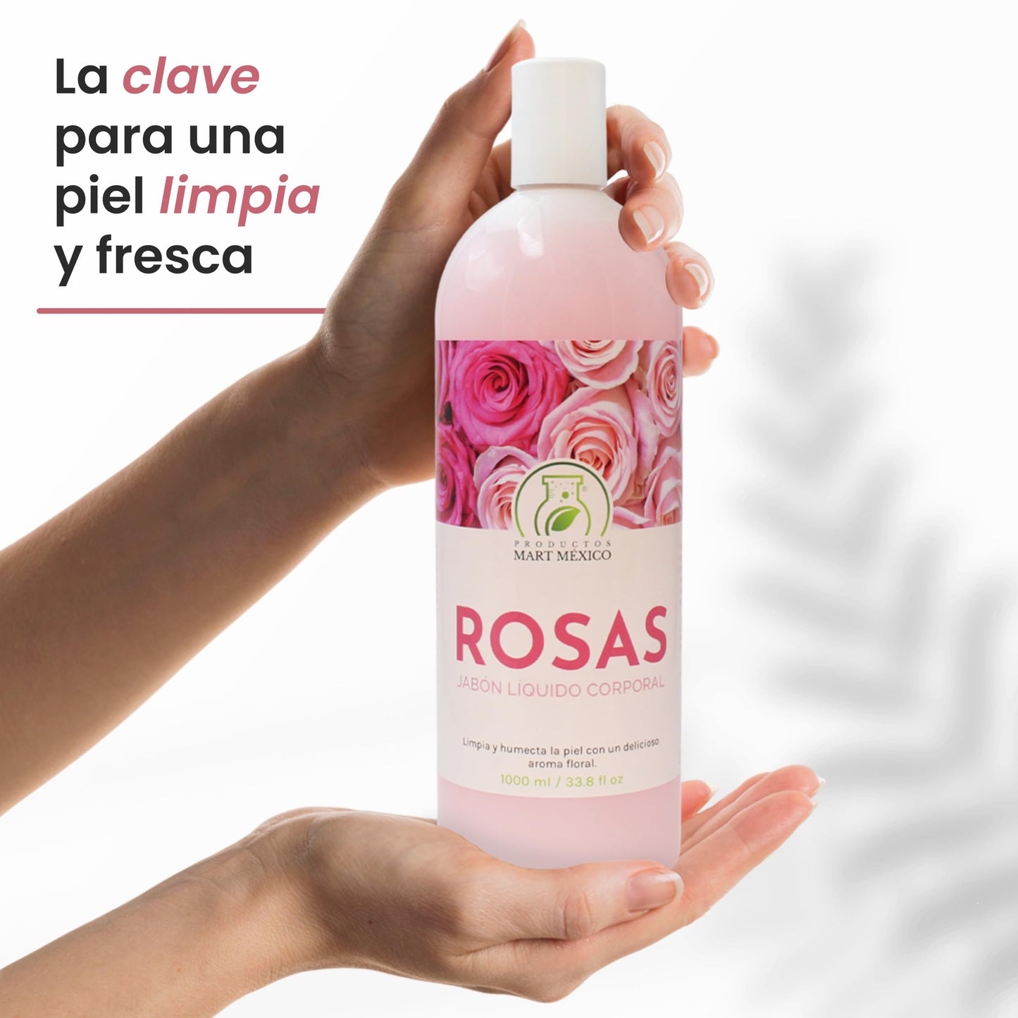 Jabón Líquido De Rosas Corporal 1 Litro Productos Mart Mexico