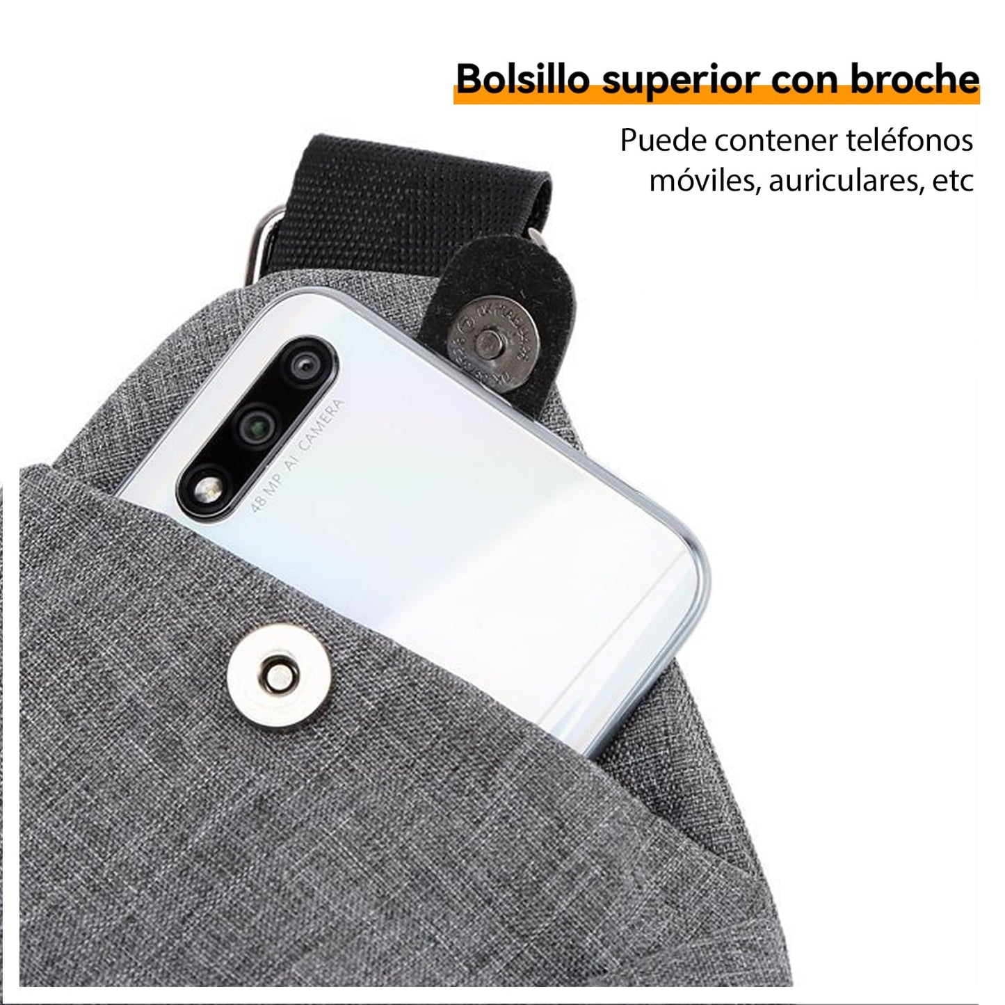 CXJYSD Bolso De Hombro De Viaje Personal, Bolso Cruzado Antirrobo Con Múltiples Bolsillos, Bolso Cruzado Ligero Para Deportes De Viaje Al Aire Libre Para Hombres Y Mujeres (azul-03)