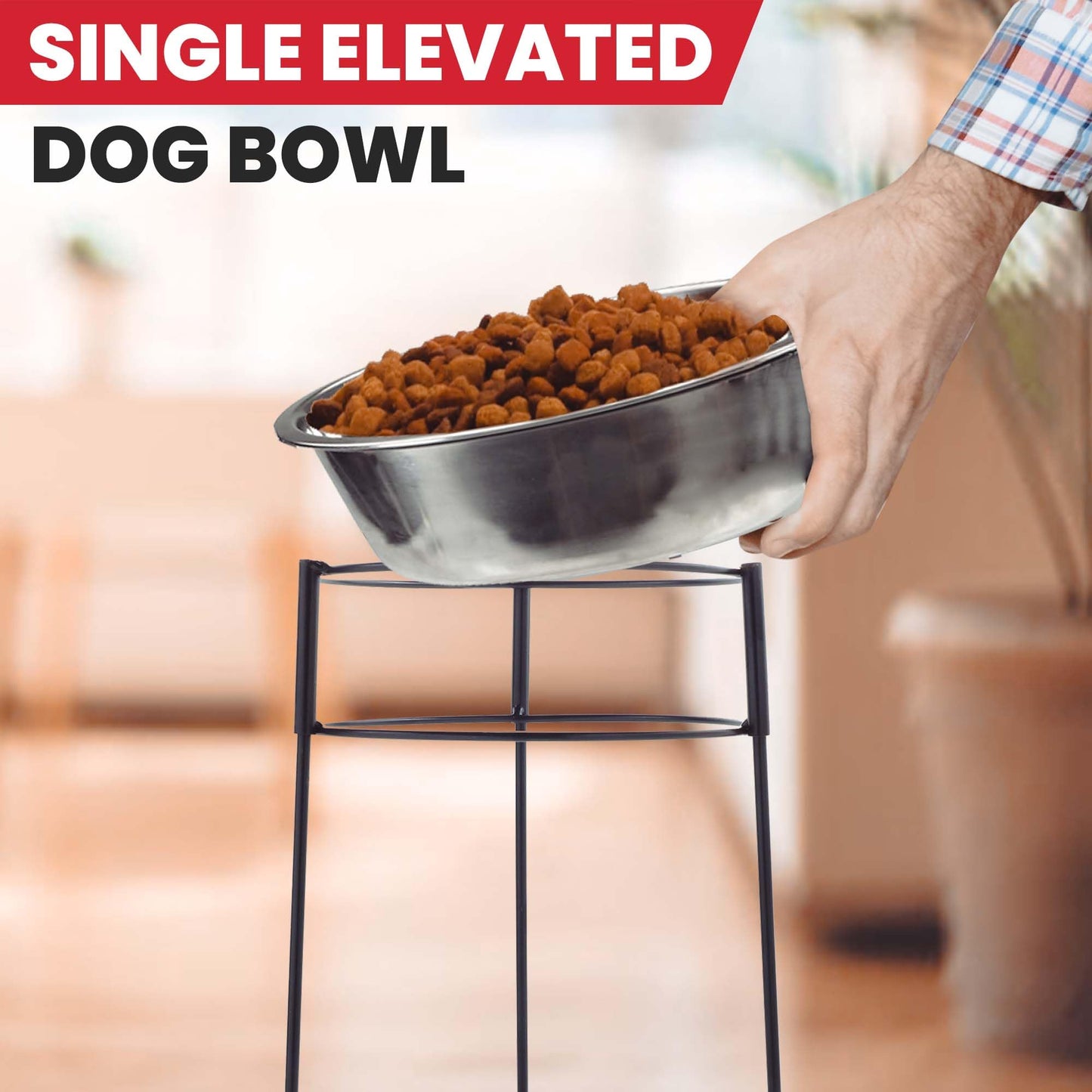 Ethical Pet Spot Hi-Rise Single Diner 2-Quart Pet Dish