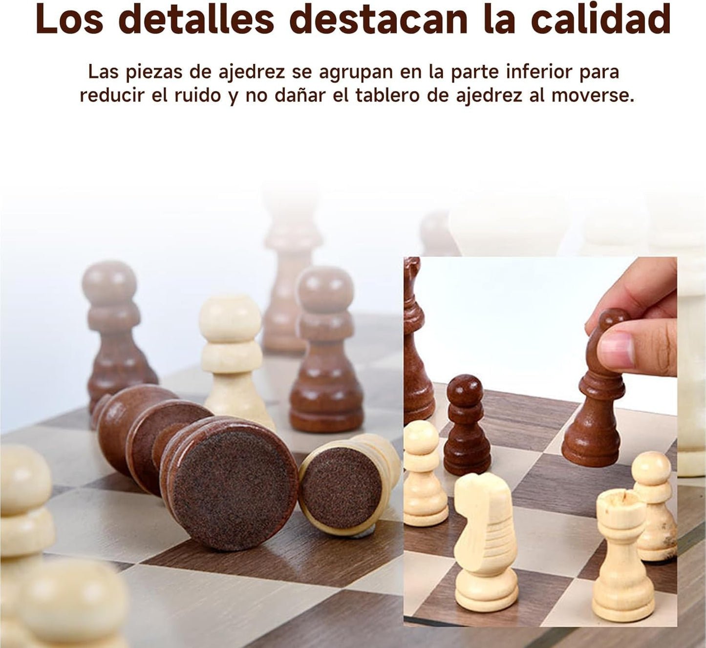Ajedrez Magnético Profesional 39x39cm con Tablero Plegable y Bolsa de Almacenamiento para Adultos y Niños