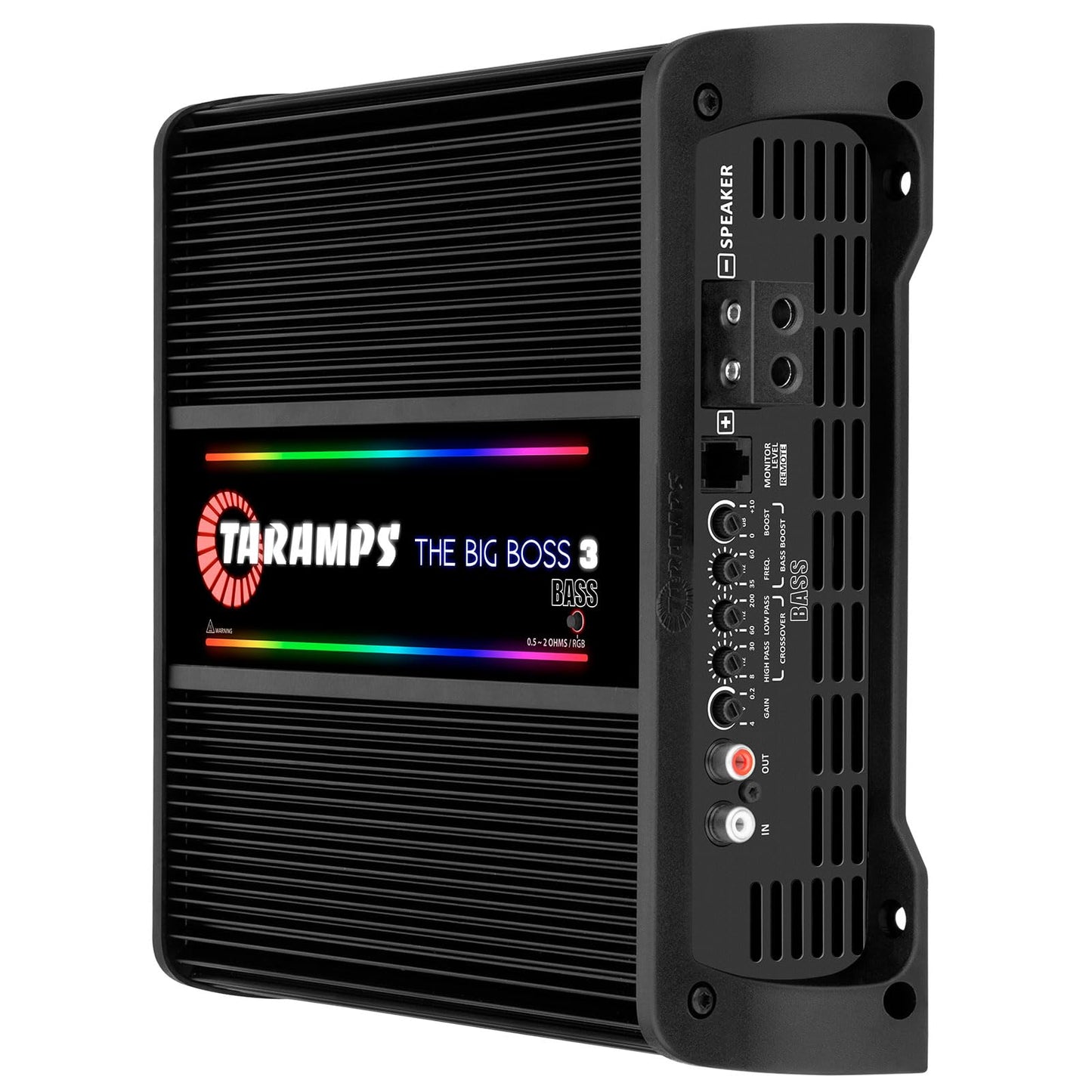Amplificador Taramp's Negro Multiimpedancia Monobloque Clase D para Coche