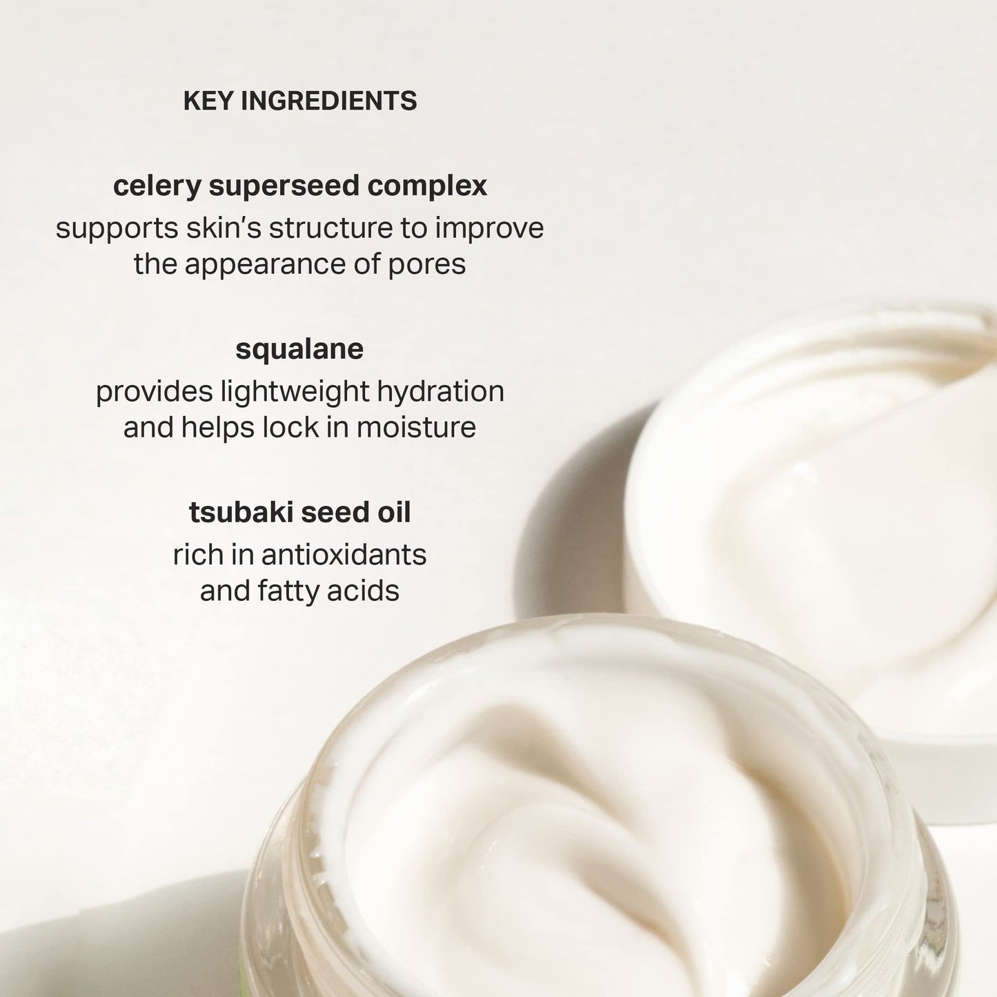 Cocokind Crema suavizante de textura, ligera, hidratante con escualano y semillas de apio