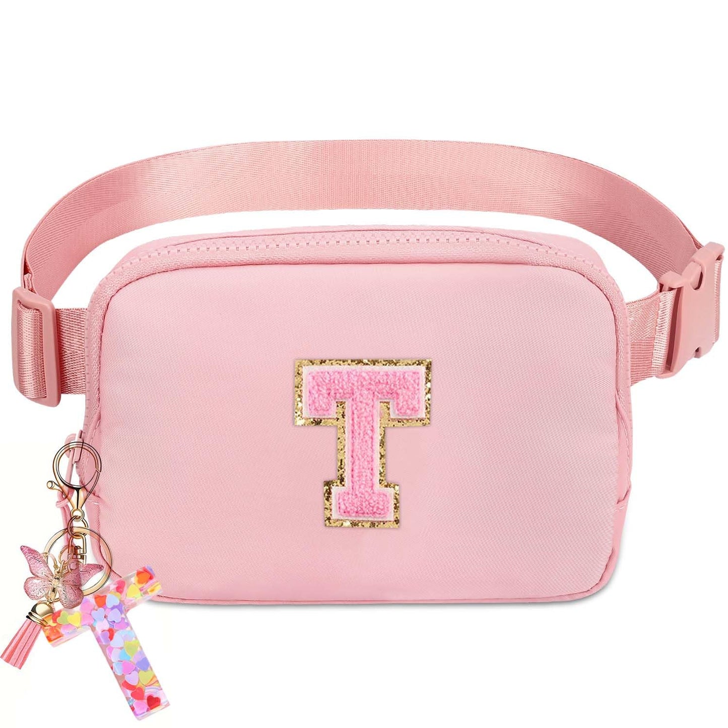 Kejea Riñonera Cruzada para Niñas y Mujeres, 8 a 12 Años, Regalos de Cumpleaños, Pequeña, Rosa