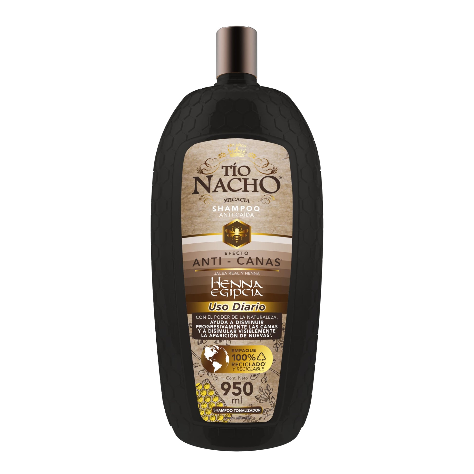TIO NACHO Shampoo Efecto Anti-Canas 950ml | Tonaliza y Cuida tu Cabello