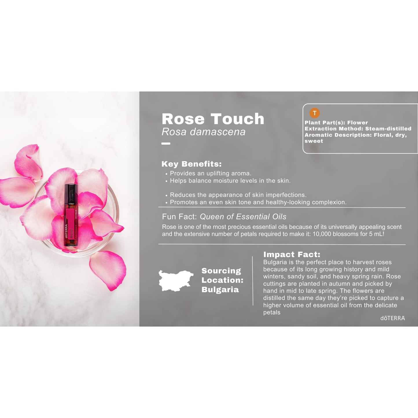 DoTERRA Rose Touch Essential Oil (Rosa Damascena) - 10mL