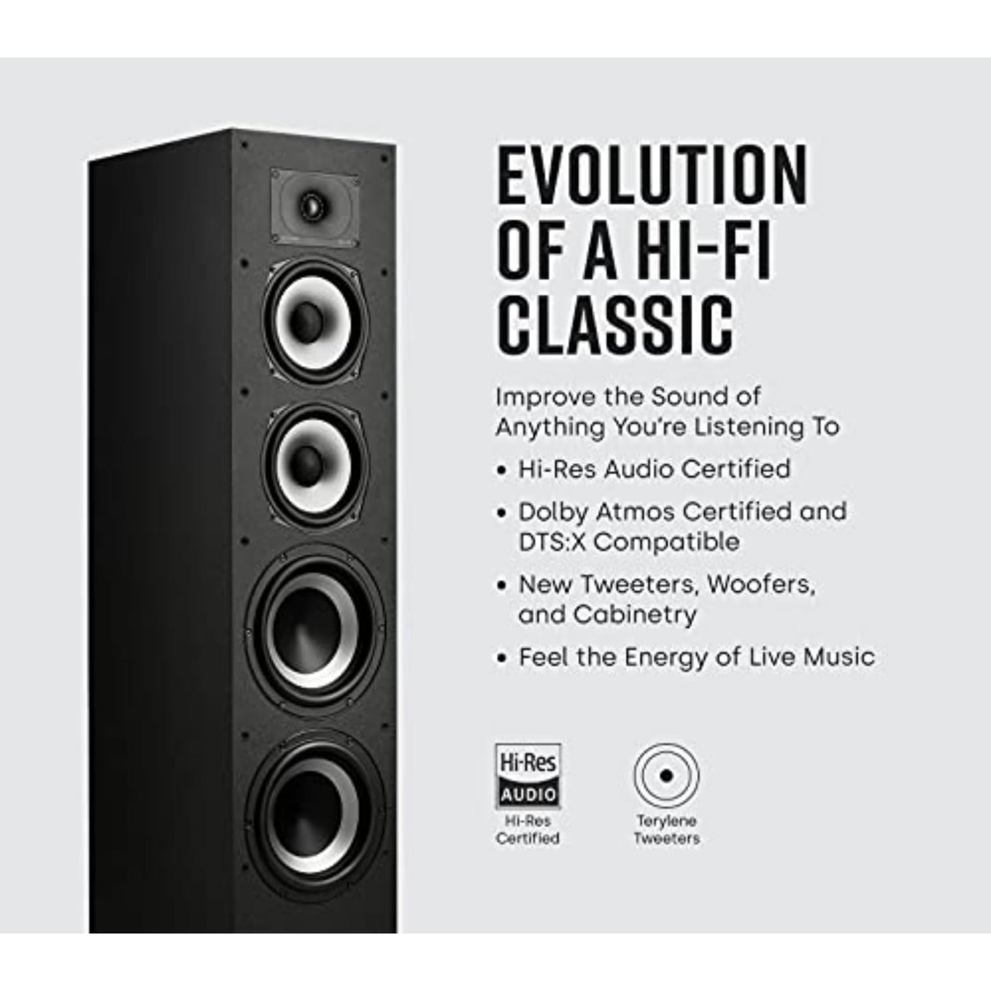 Polk Audio Monitor XT70 - Altavoz de pie (tamaño Grande)