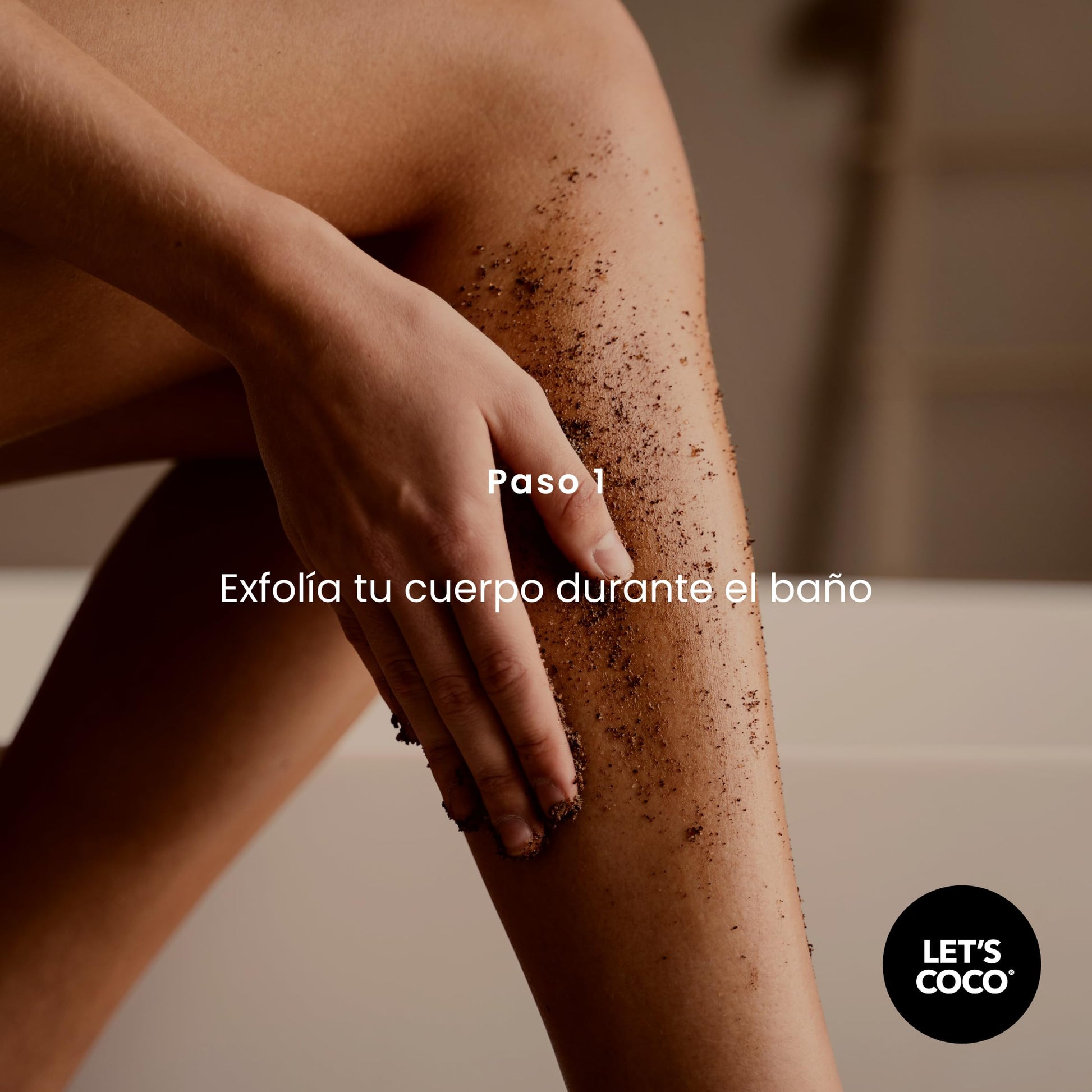 Kit Exfoliante LET'S COCO Cafe y Aceite Jojoba Sándalo Anti-Celulitis y Estrías