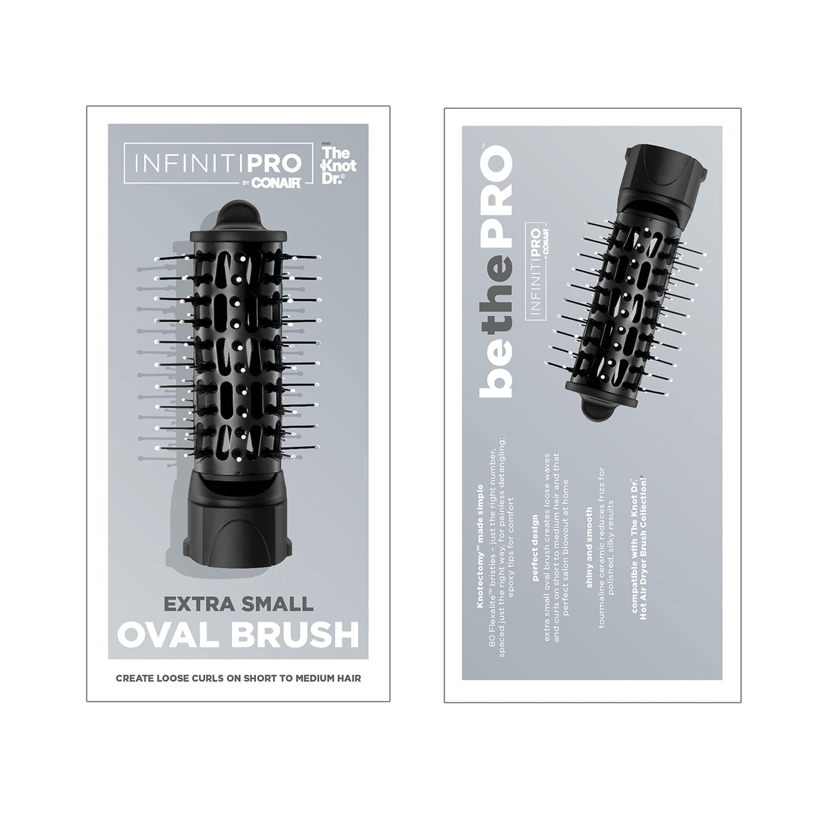 Cepillo Ovalado Infinitipro by Conair Extrachico para Rizos Sueltos en Cabello Corto a Mediano