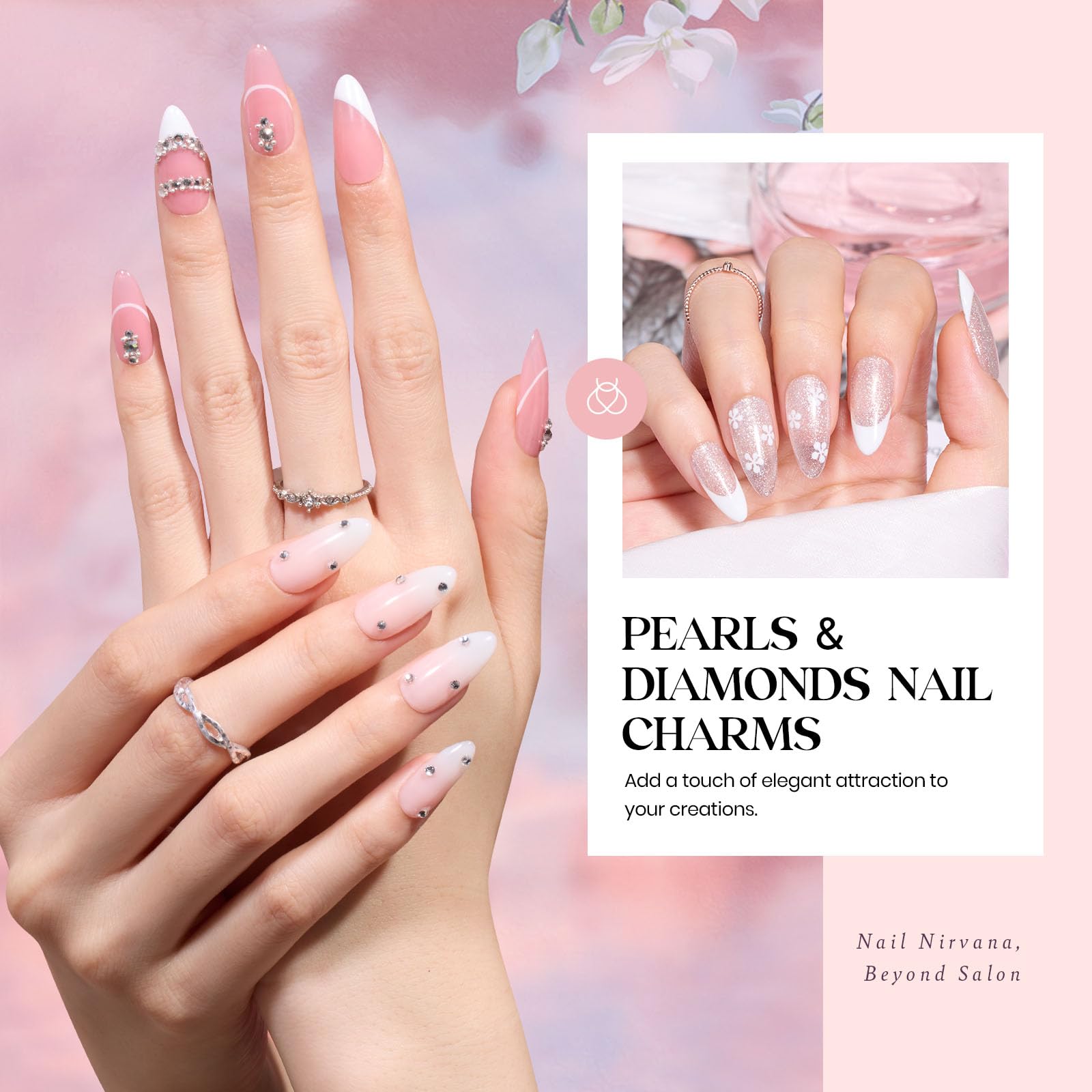 Juego de esmaltes de uñas en gel Beetles Pink Nude, 20 colores neutros, rosa gelatinoso, transparente, con purpurina, color blanco, kit de gel UV Soak Off con capa superior mate brillante de gel base, regalos de manicura DIY