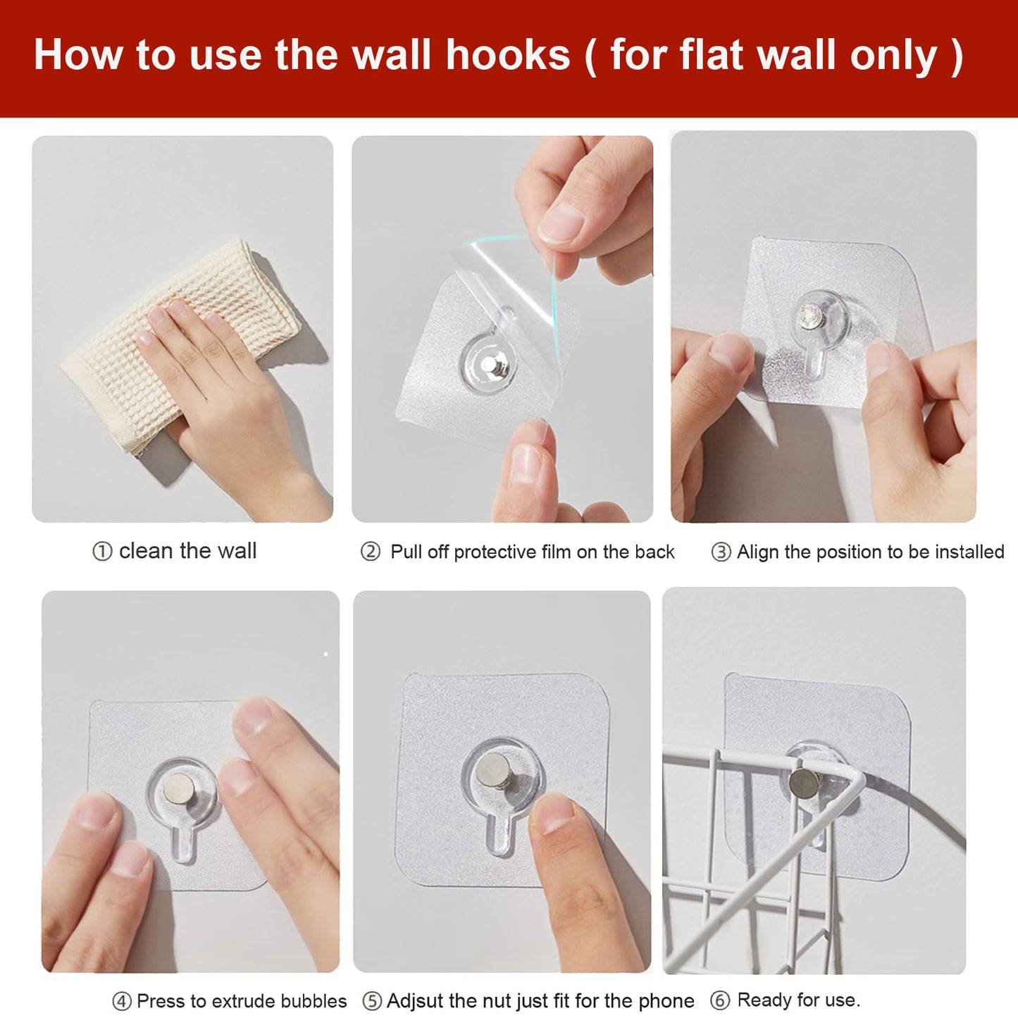 Teléfono de pared con cable con revisión, teléfono fijo retro rojo, teléfono de pared antiguo con remarcado para hogar, oficina, hotel, escuela, juego de teléfono con esfera giratoria clásico