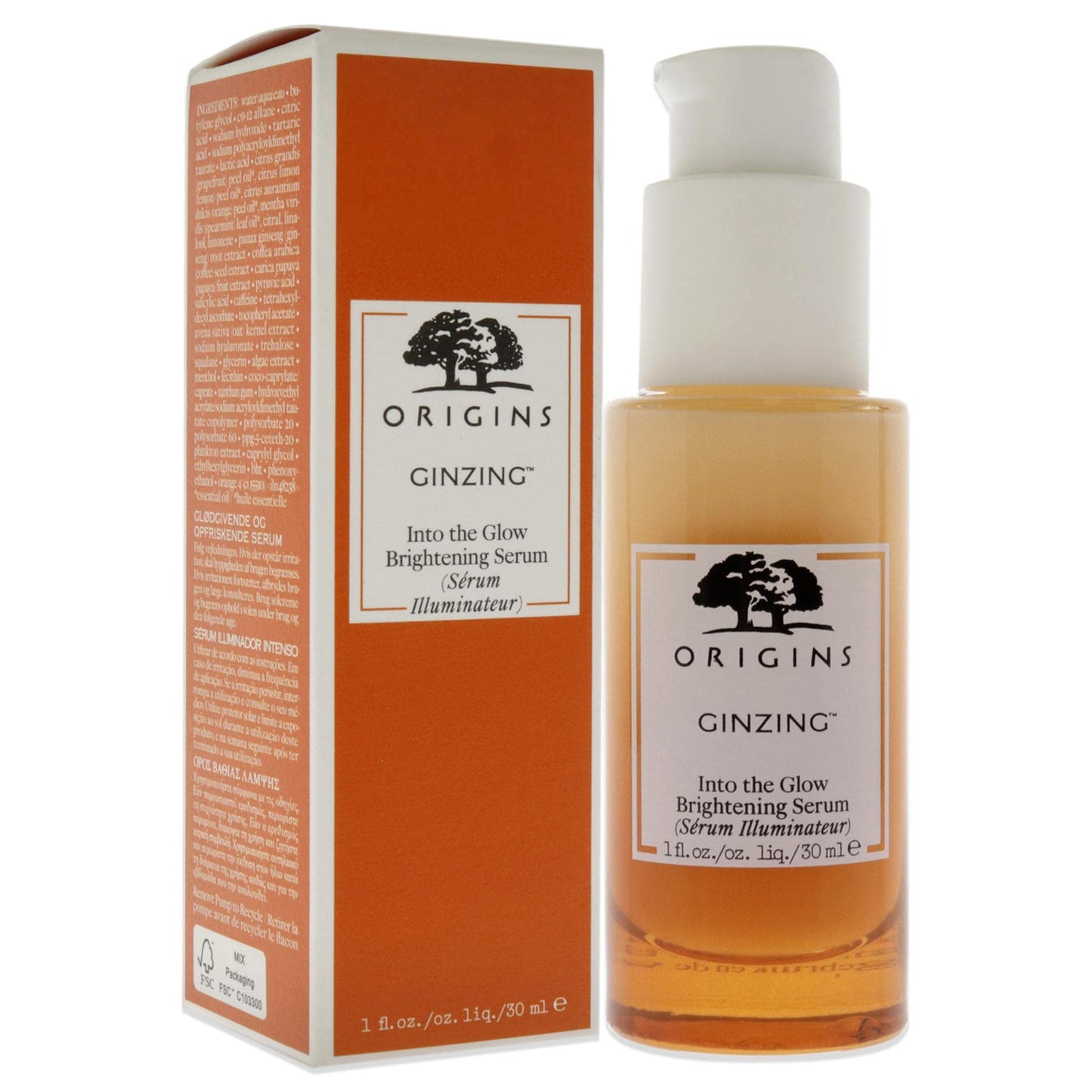 Origins Ginzing Into the Glow Suero iluminador
