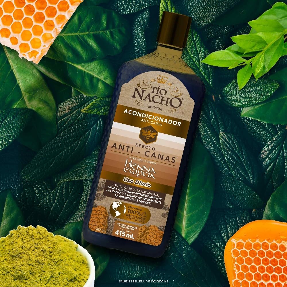 TIO NACHO Shampoo Efecto Anti-Canas 950ml | Tonaliza y Cuida tu Cabello