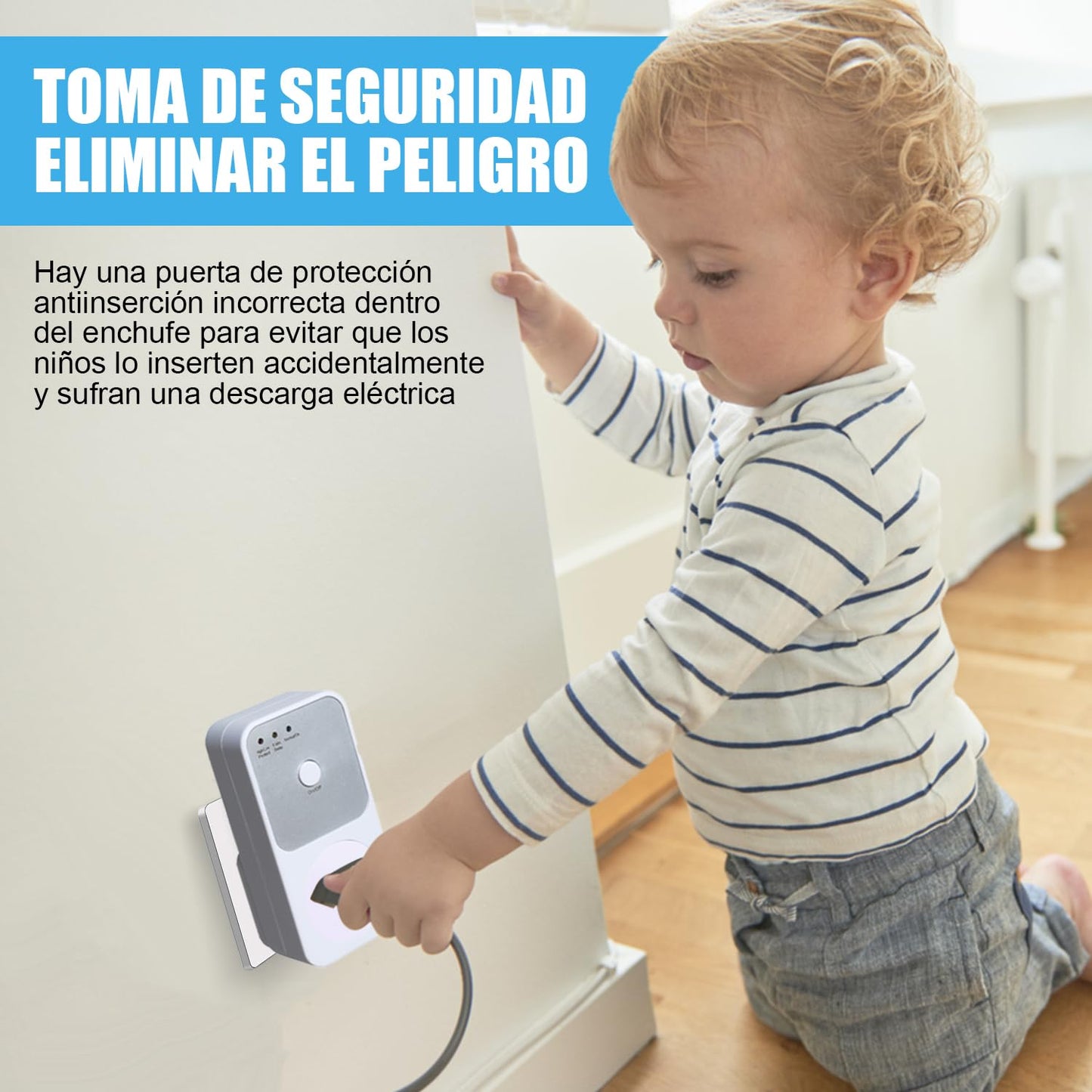 Protector de Voltaje VIEGLM Blanco Multifunción para Refrigerador, TV, Lavadoras y Frigoríficos