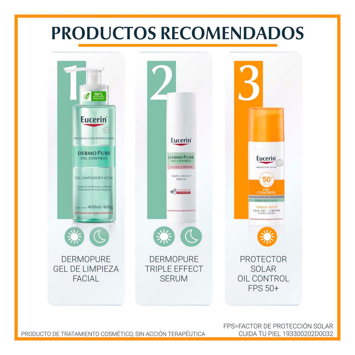 Eucerin Protector solar facial efecto mate toque seco Oil Control 50 ml