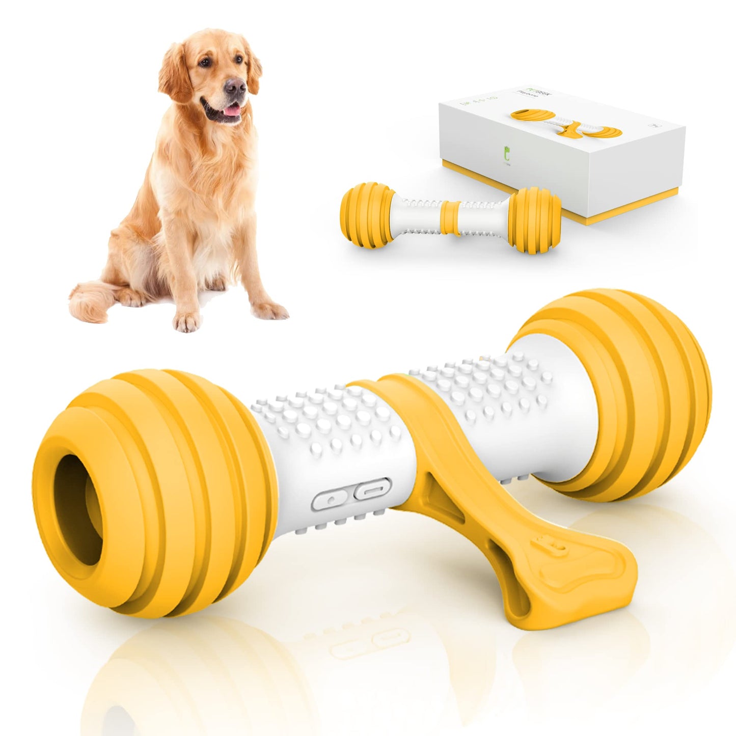 PETGEEK Juguetes Interactivos Para Perros, Juguetes Automáticos Para Perros Para Mantenerlos Ocupados, Huesos Electrónicos Para Perros Con Material Seguro Y Duradero, Equipado Con Usb Recargable () Medio A