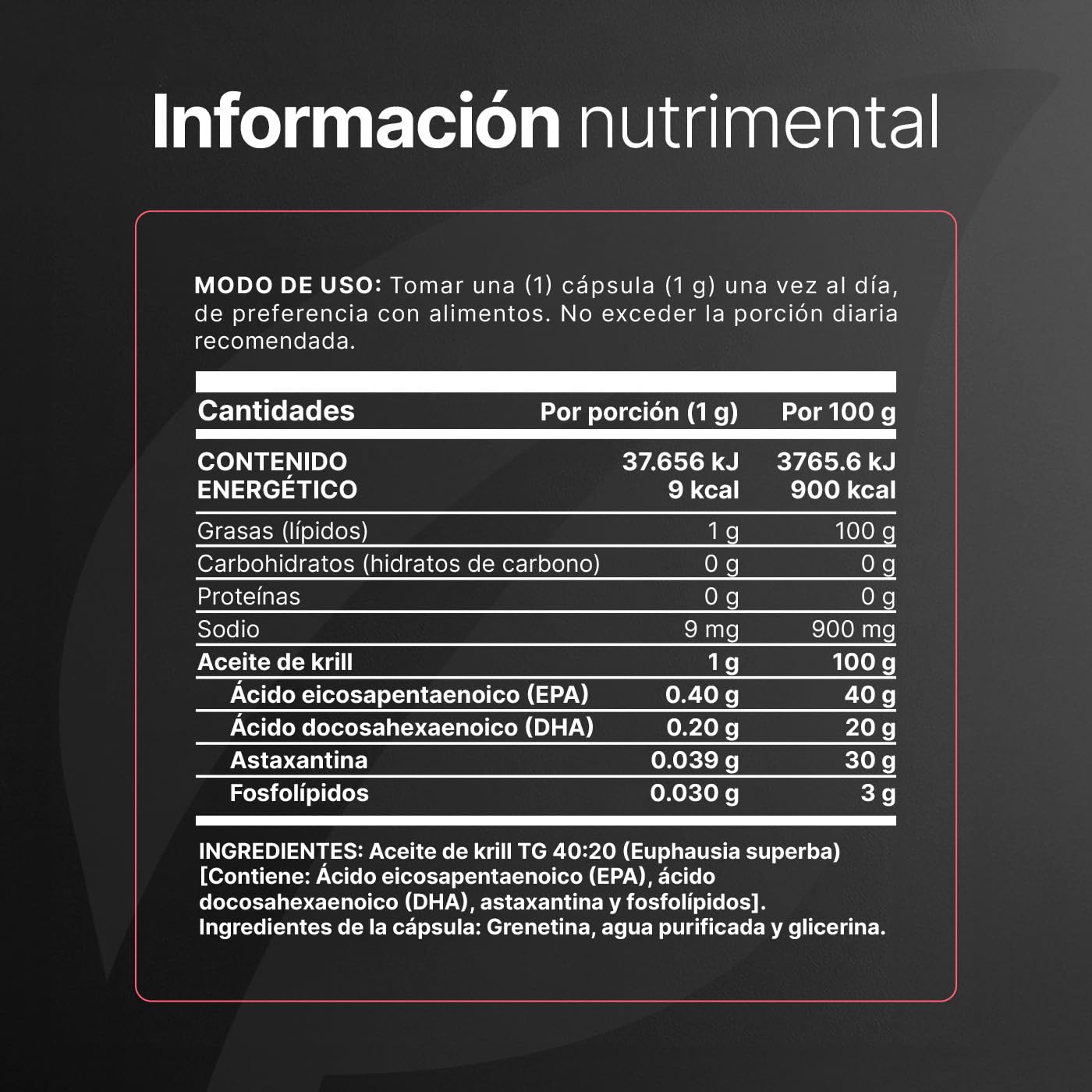 Aceite de Krill Icelandic B Life 1000 mg con Astaxantina y Fosfolípidos