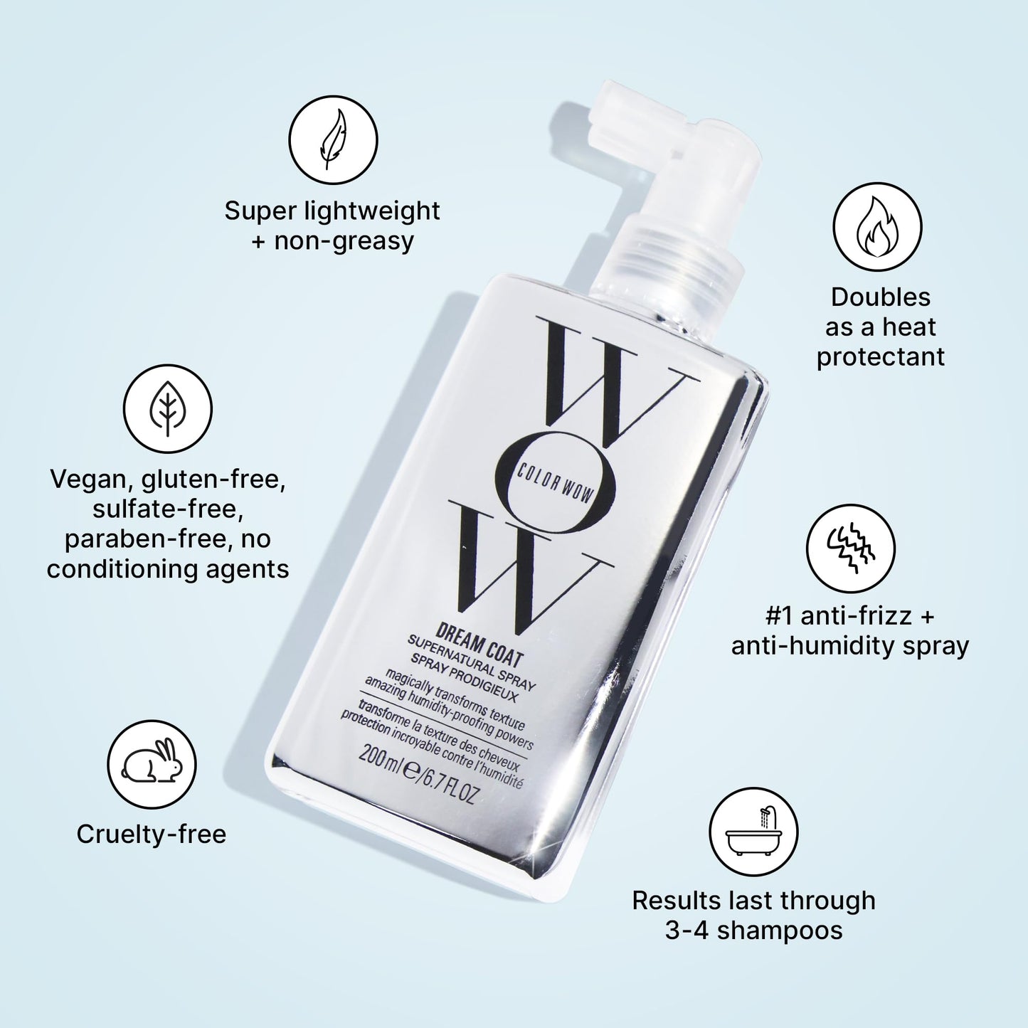 COLOR WOW - Aerosol Dream Coat Supernatural para cabello unisex, 6.7 onzas