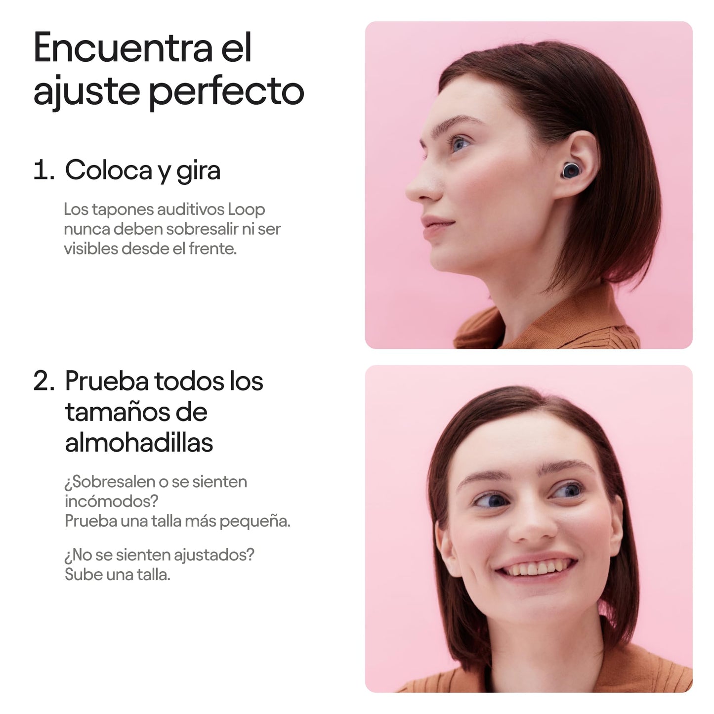 Loop Experience 2 Plus Tapones auditivos – Protección auditiva certificada para conciertos y festivales, eventos en vivo, deportes, DJ y vida nocturna – SNR 17 dB (alta fidelidad) + accesorio Mute