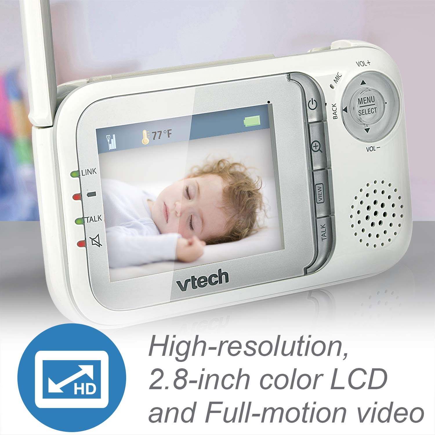 Monitor de Bebé VTech Blanco Paquete de 1