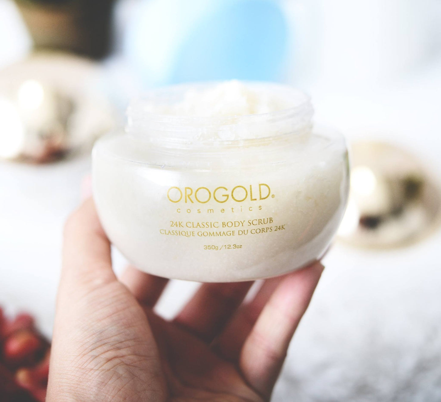 Exfoliante Corporal Clásico OROGOLD Cosmetics Blanco 24K