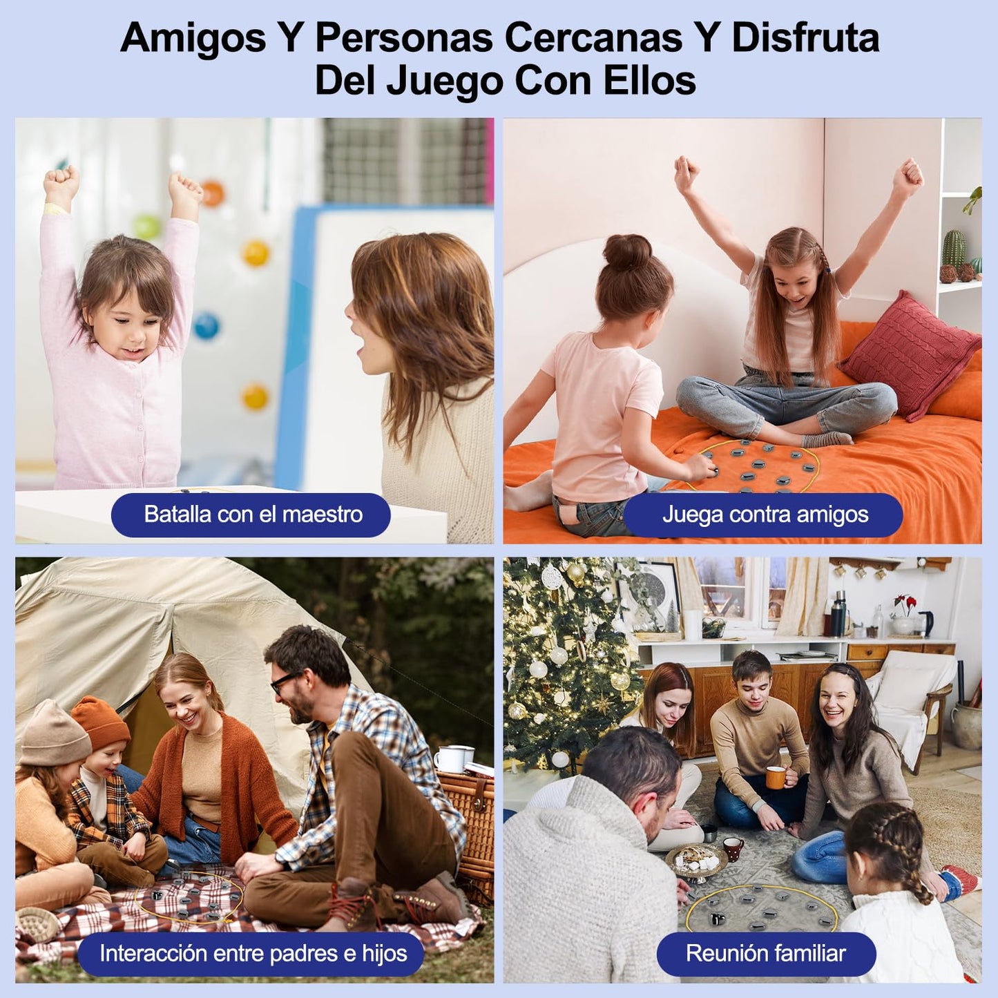 KCHOOH Juego de Ajedrez Magnético,Juegos de Mesa,Juego de Ajedrez Magnético Portátil, Magnetic Chess GameJuego de Mesa para Fiesta Familiar, Juego Cuerda (B)