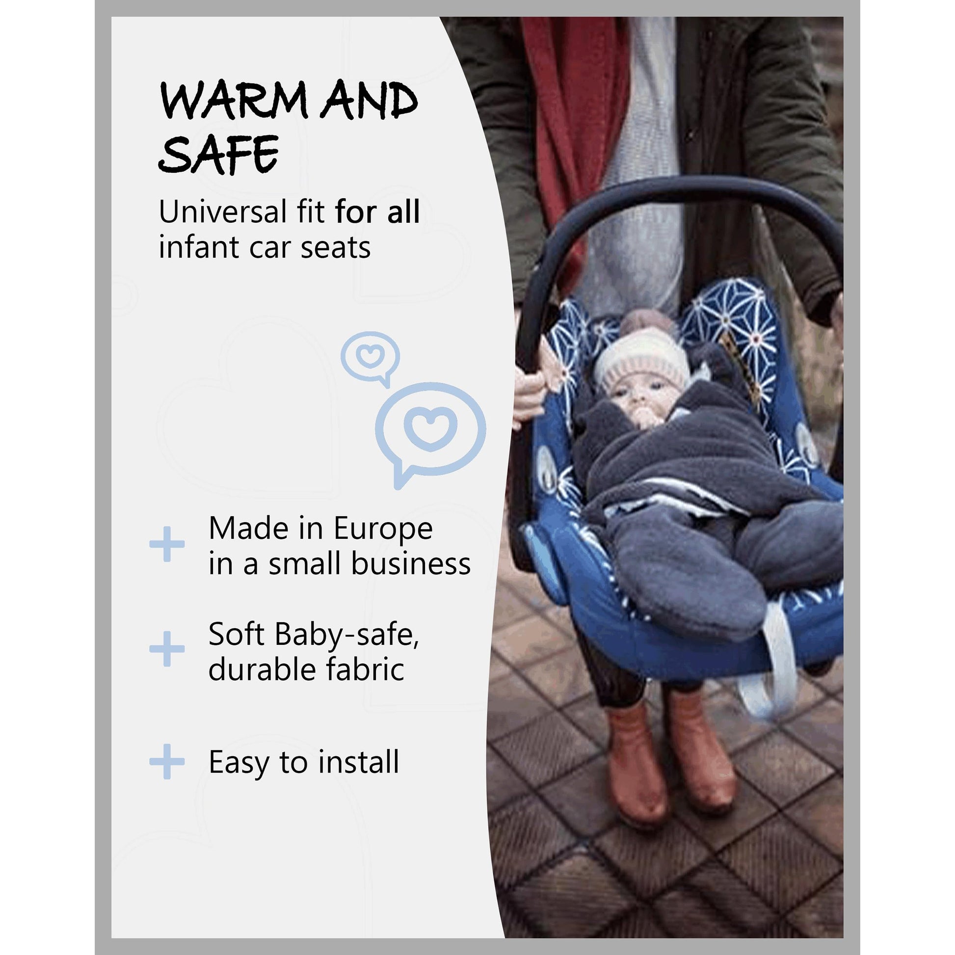 Funda de Asiento de Coche Swaddyl para Bebé Esencial de Invierno