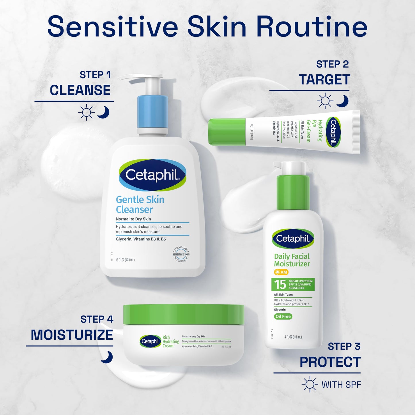 Cetaphil Fragrance Free Daily Facial Moisturizer, SPF 15, 4-Ounce Bottles (Pack of 2)
