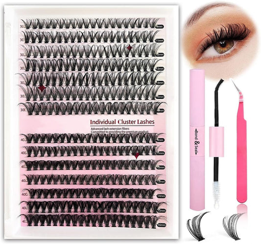 Kit de Extensión de Pestañas 30D 40D | 280 Pestañas Individuales Premium
