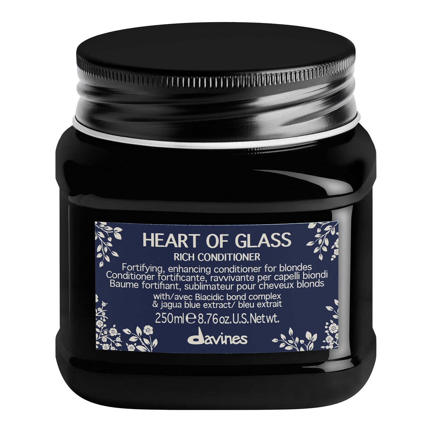 Davines Heart of Glass Rich Conditioner for Blonde Care, 8.76 oz.