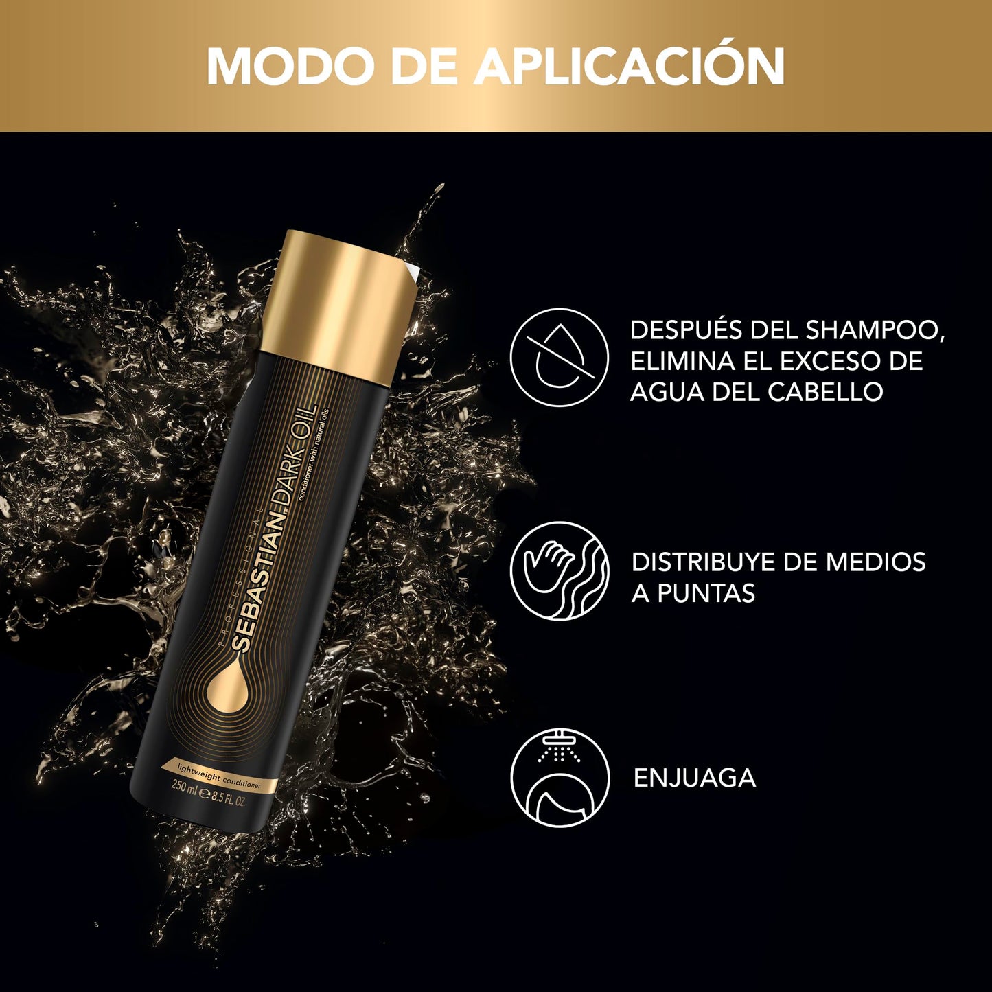 Acondicionador Sebastian Dark Oil Light 250 ml