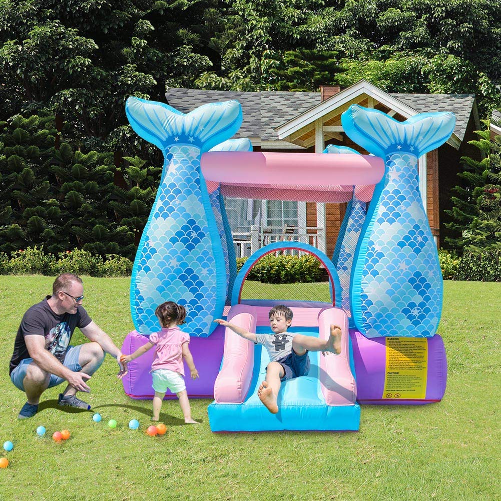 Doctor Dolphin Bounce House - Castillo hinchable con soplador de aire para fiestas de niños