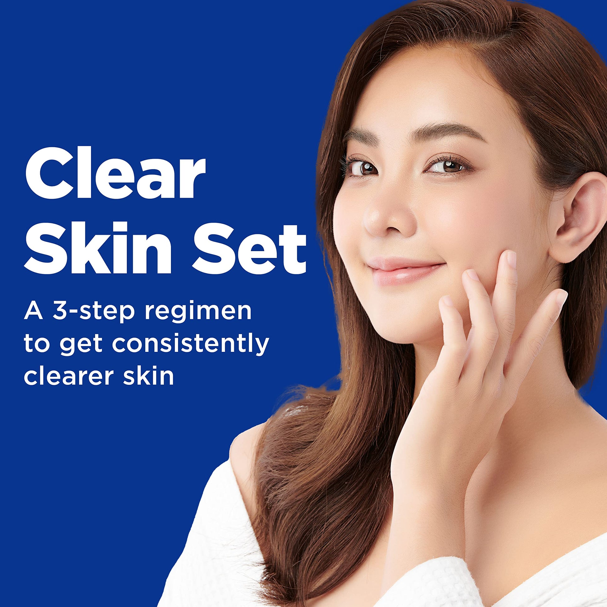 Differin Skin Care Set, Differin Gel 3 Step Regimen, Acne Treatment, Sunscreen SPF 30 for Face, Facial Cleanser, for Acne Prone Sensitive Skin