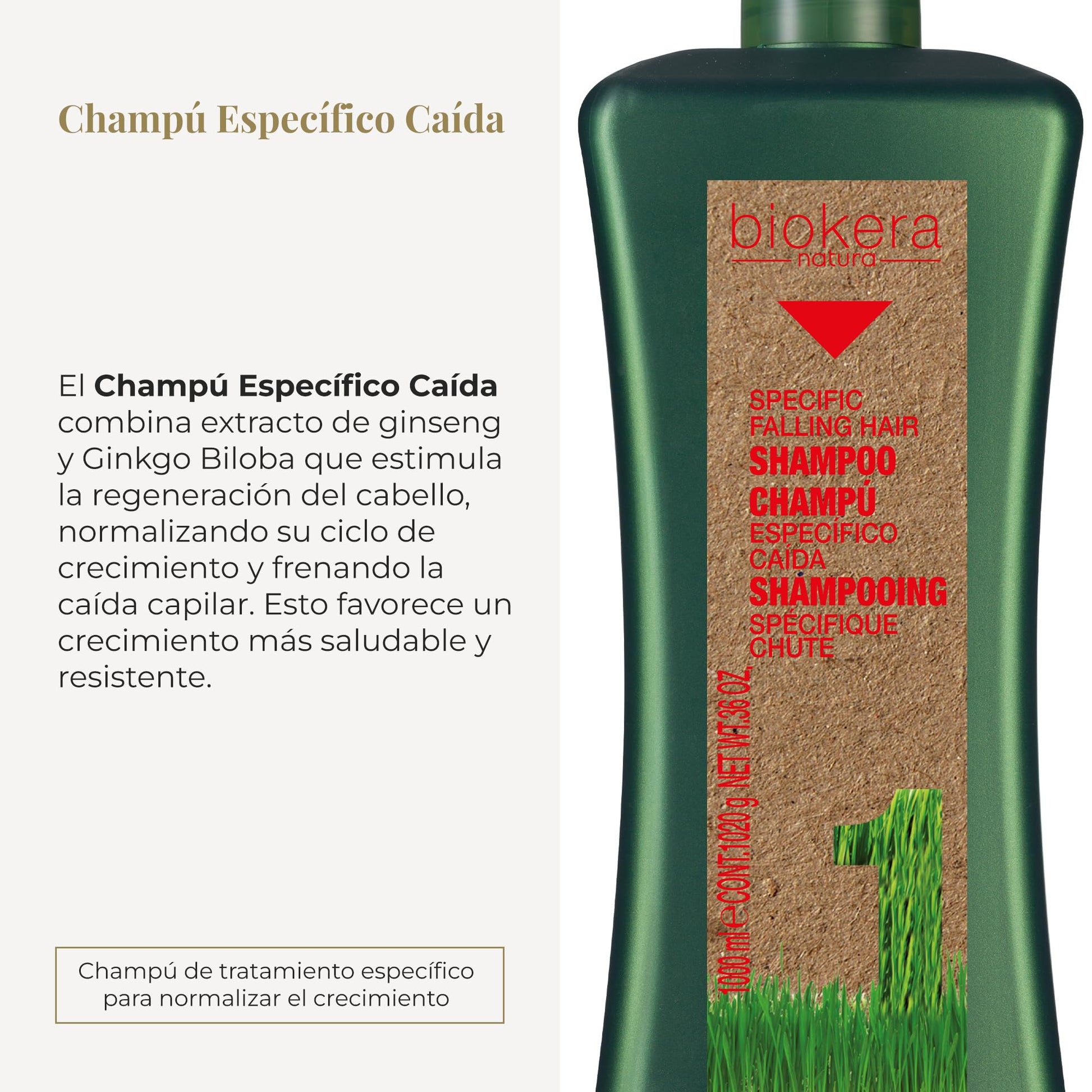 Shampoo Salerm Biokera Natura Anticaída