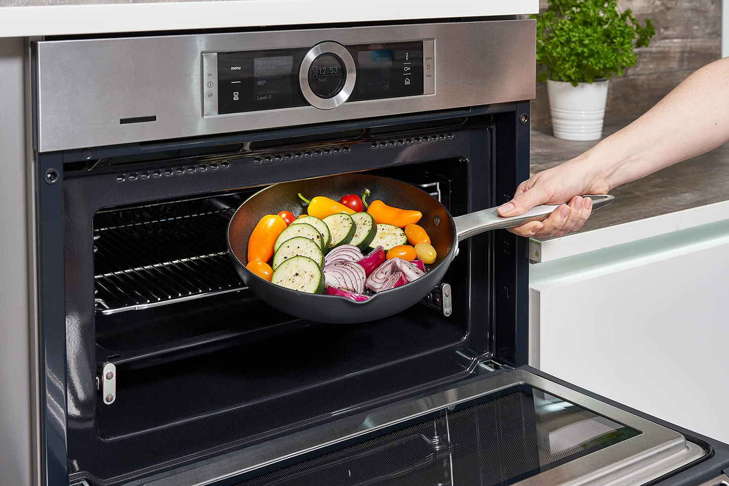 Sartén Parrilla Zyliss Ultimate Pro Acero Inoxidable Antiarañazos 10 Pulgadas