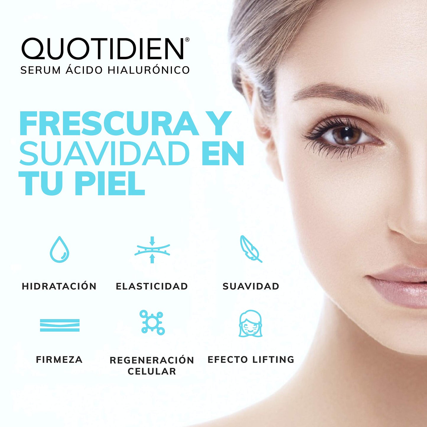 Serum Ácido Hialurónico Facial + Vitamina B5 + Extracto de Bulbo de Azafrán | 99% Ingredientes Naturales | Hidratación Intensa | Skin Care Ideal para todo tipo de piel-30ml