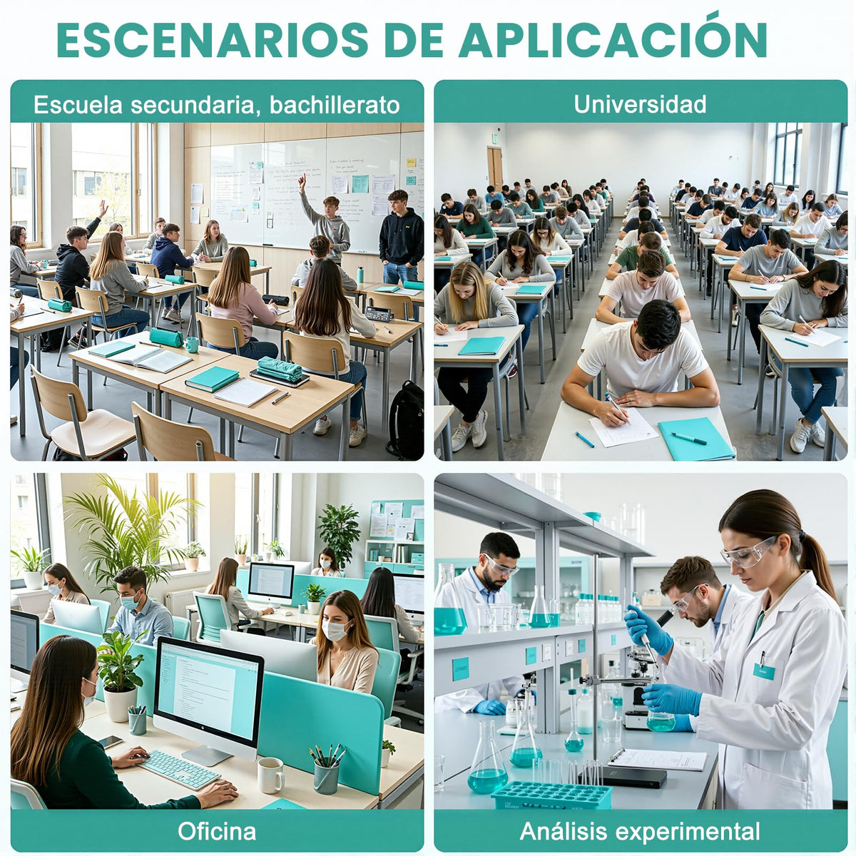 Calculadora Científica FSHNSH Negro 417 Funciones Ideal Estudiantes Universitarios e Ingenieros