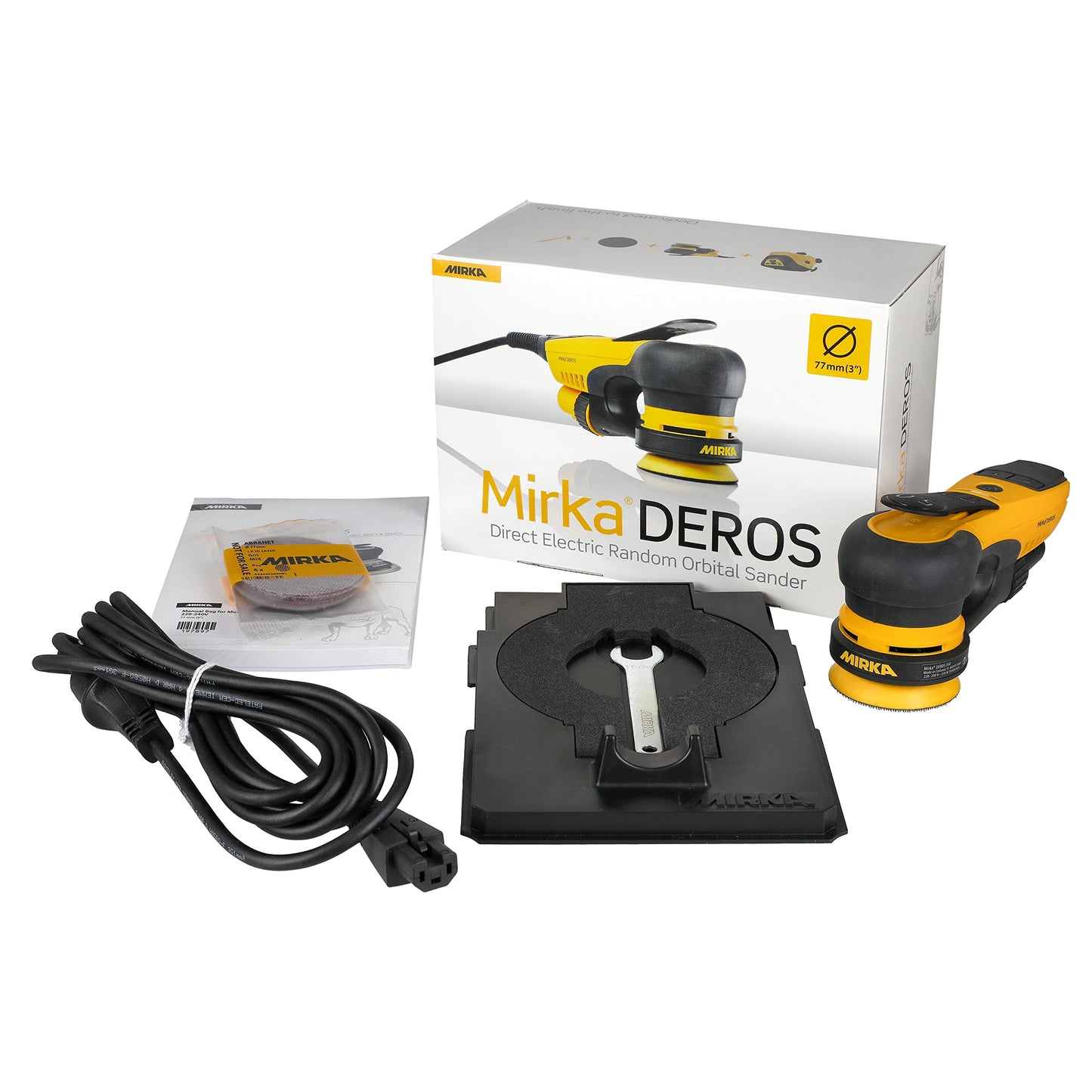 Lijadora Orbital Aleatoria Mirka DEROS 350X Amarillo Profesional